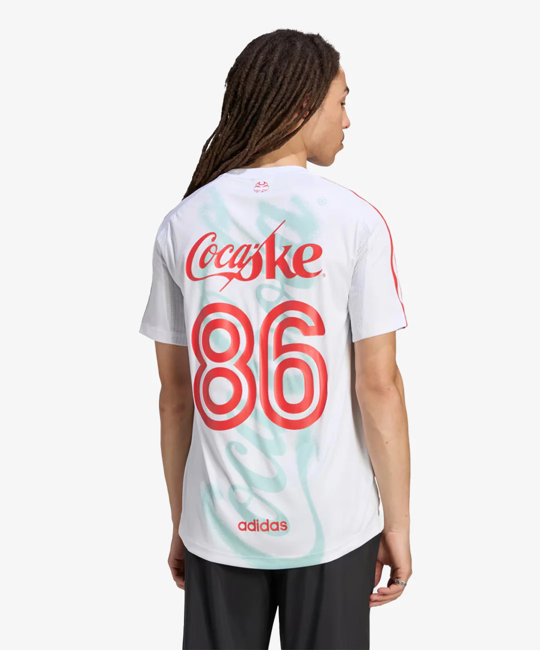 ADIDAS ORIGINALS | X COCA-COLA TEAMGEIST 26 JERSEY { WHITE - Image 2