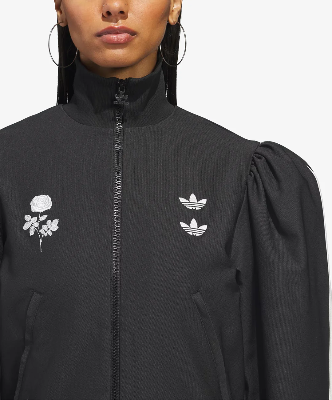 ADIDAS ORIGINALS | x WILLY CHAVARRIA BLOUSE TRACK JACKET { BLACK - Image 5
