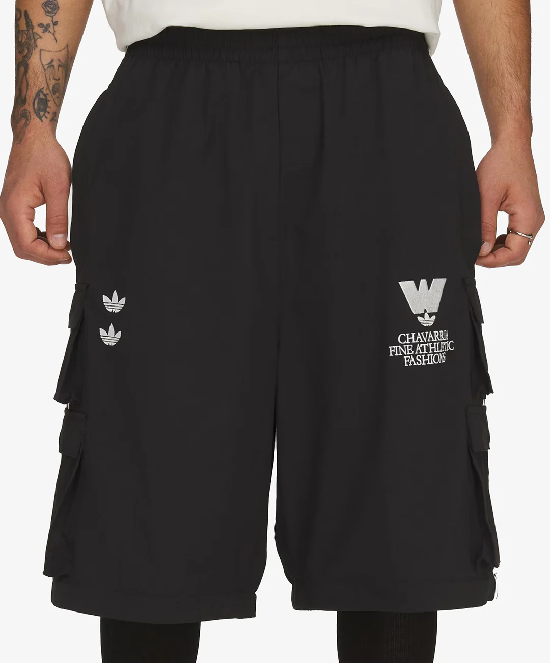 Adidas Originals | x WILLY CHAVARRIA CARGO ZIP PANT { BLACK - Image 4