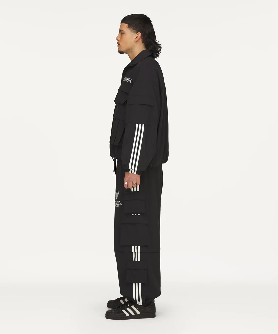 Adidas Originals | x WILLY CHAVARRIA CARGO ZIP PANT { BLACK - Image 8