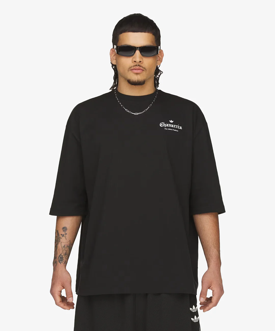ADIDAS ORIGINALS | x WILLY CHAVARRIA LOGO SS TEE { BLACK - Image 3