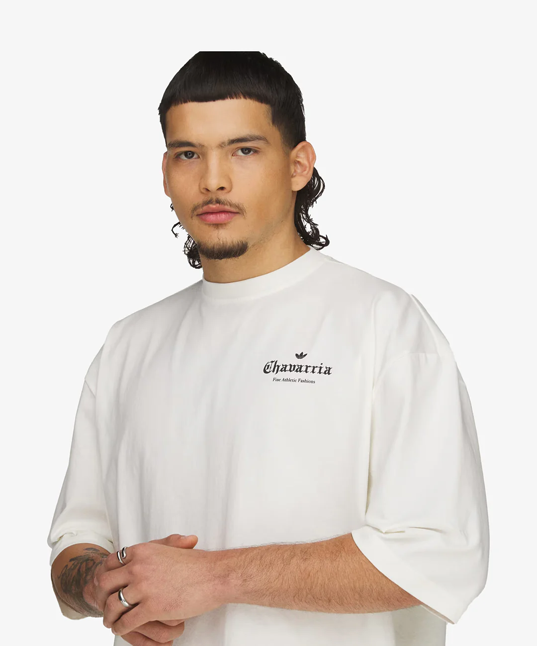 ADIDAS ORIGINALS | x WILLY CHAVARRIA LOGO SS TEE { OFF WHITE - Image 4