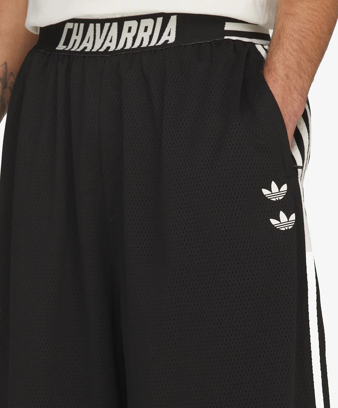 Adidas Originals | x WILLY CHAVARRIA MESH SHORTS { BLACK - Image 3