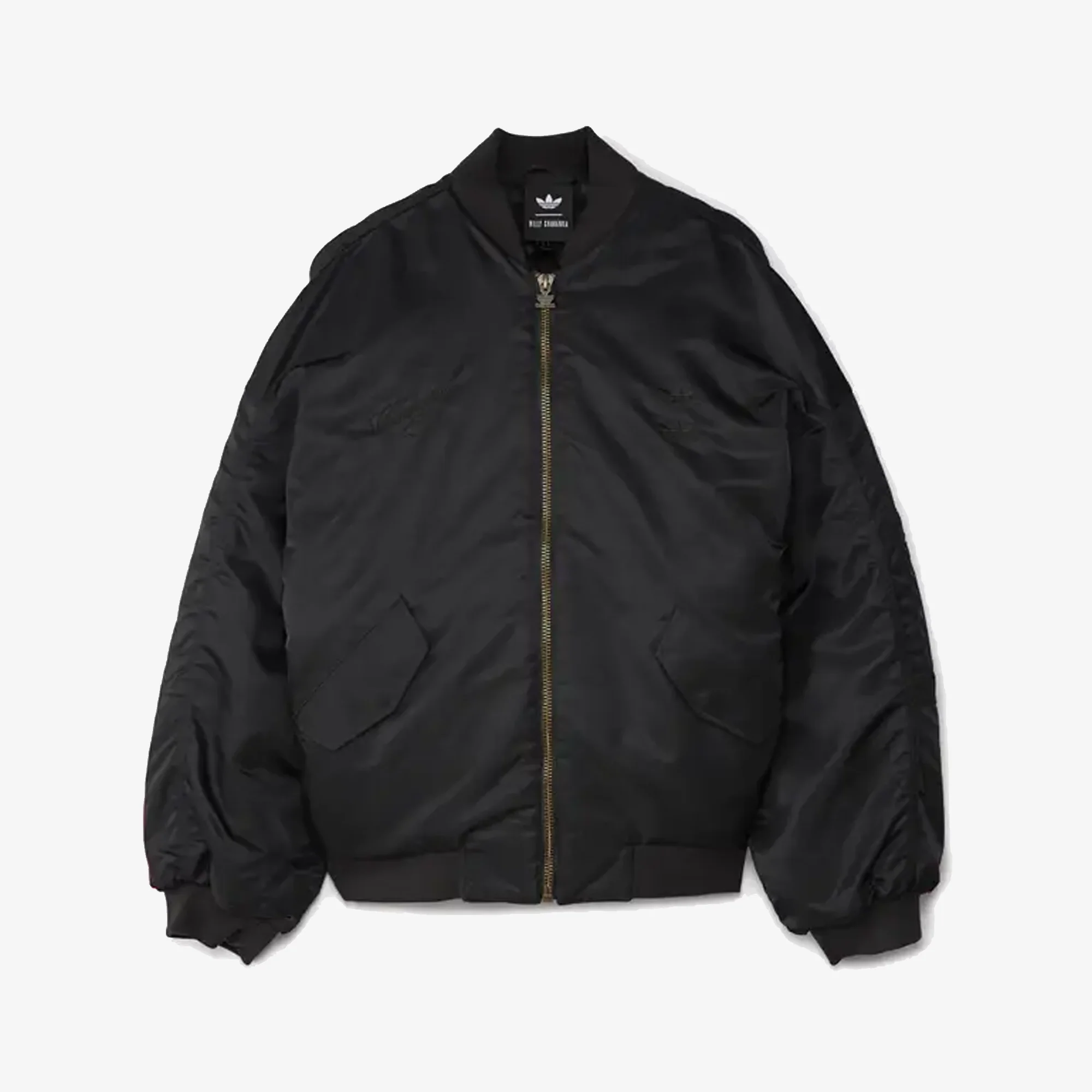 ADIDAS ORIGINALS | x WILLY CHAVARRIA SATIN BOMBER { BLACK
