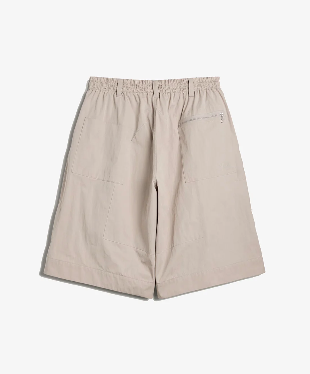 Y-3 | Y-3 WIDE LEG SHORTS { LIGHT BROWN - Image 3