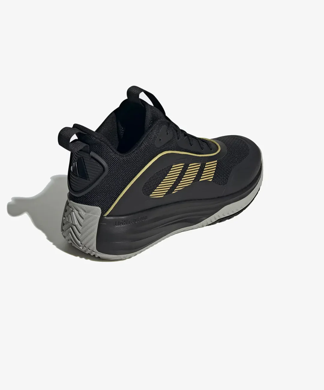 ADIDAS | OWN THE GAME 3 { CORE BLACK/GOLD METALLIC/MGH SOLID GREY - Image 4