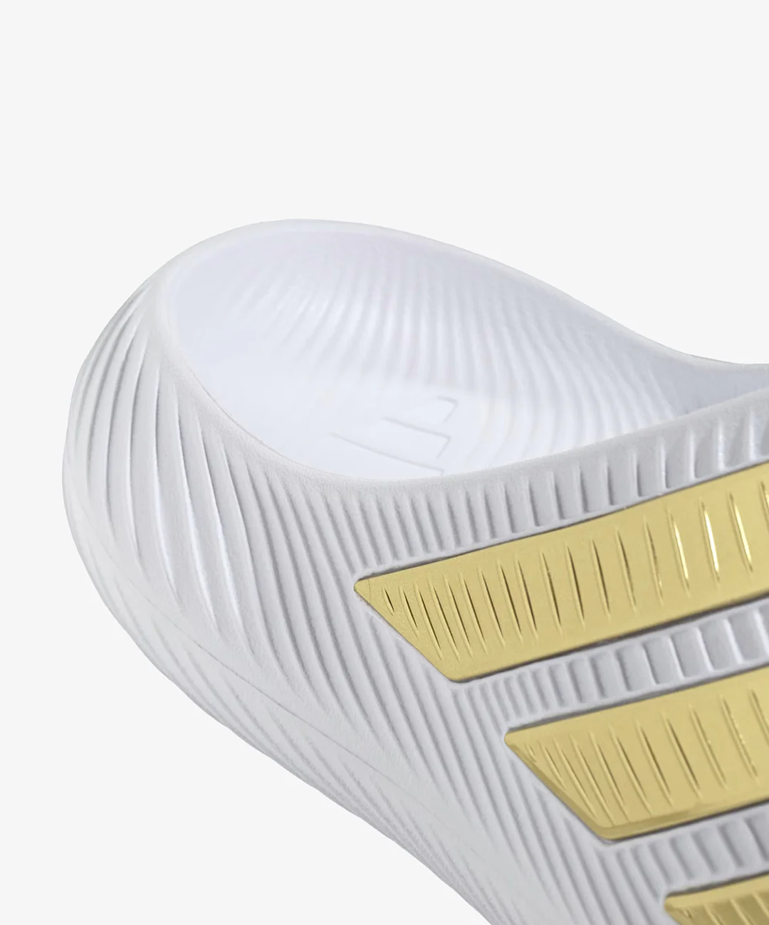 ADIDAS | PURECHILL SLIDES { CLOUD WHITE/GOLD METALLIC/GOLD METALLIC - Image 6