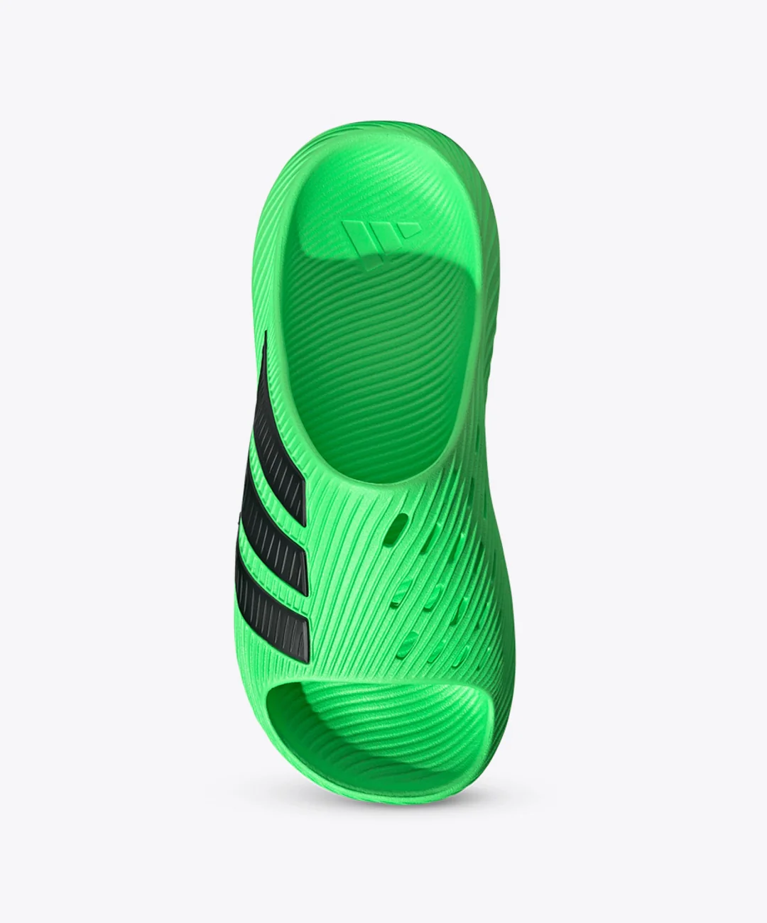 ADIDAS | PURECHILL SLIDES { SCREAMING GREEN/CORE BLACK - Image 3