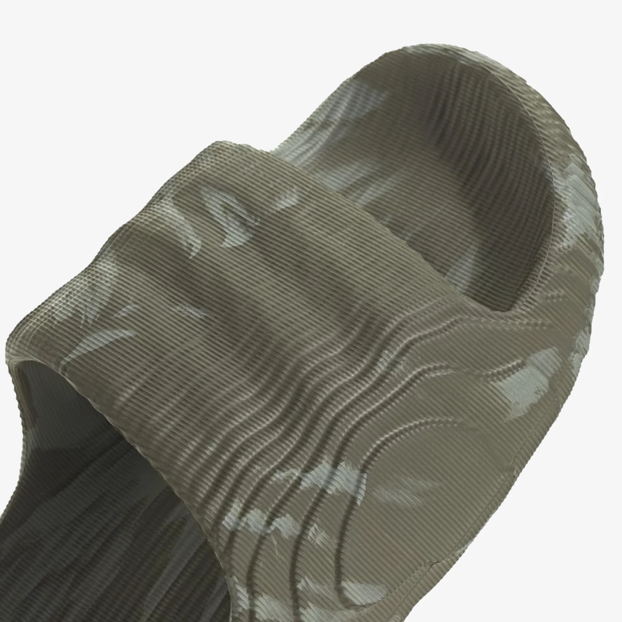 Adidas Originals | ADILETTE 22 { OLIVE STRATA/SILVER GREEN - Image 4