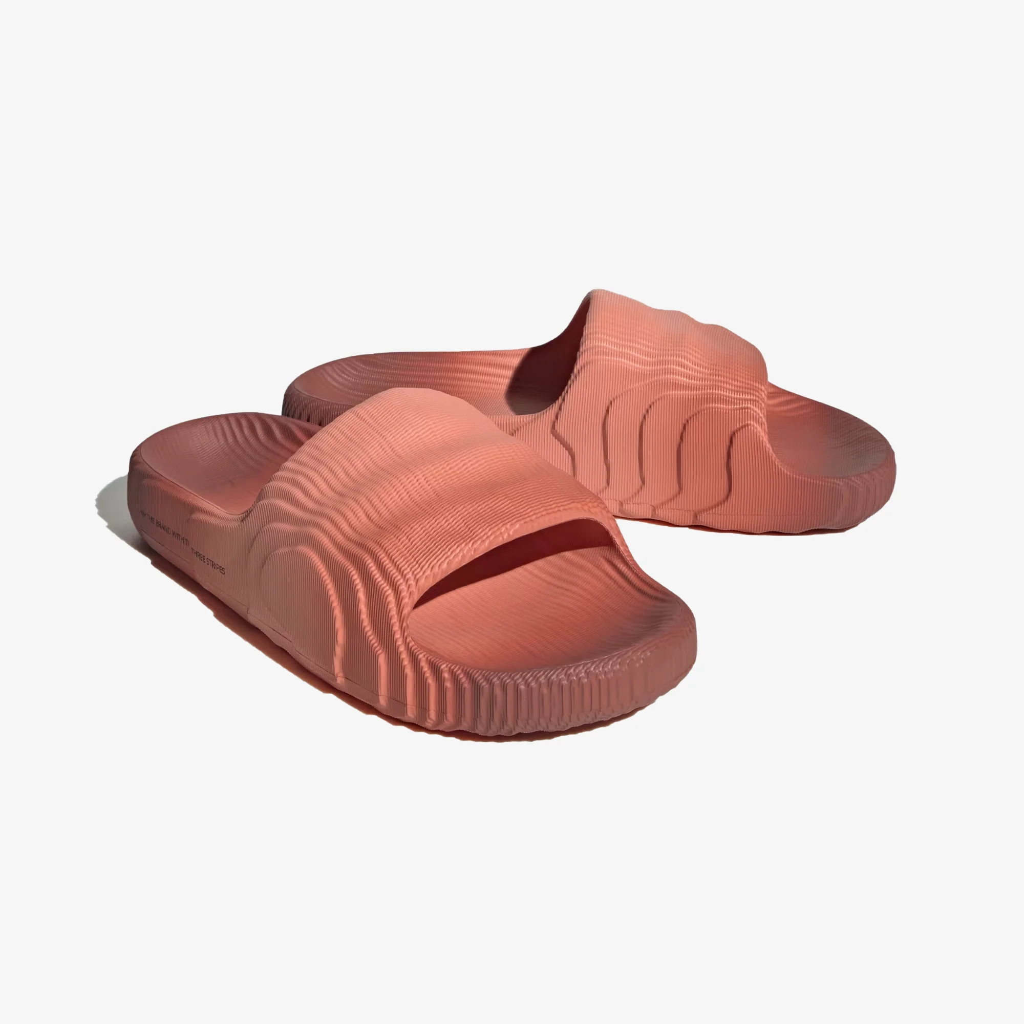 Adidas Originals | ADILETTE 22 SLIDES { WONDER CLAY/WILD SEPIA/CORE BLACK - Image 2