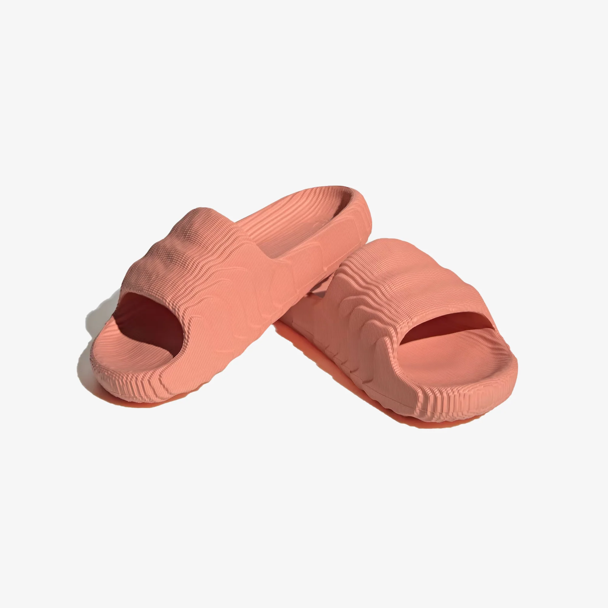 Adidas Originals | ADILETTE 22 SLIDES { WONDER CLAY/CORE BLACK - Image 2
