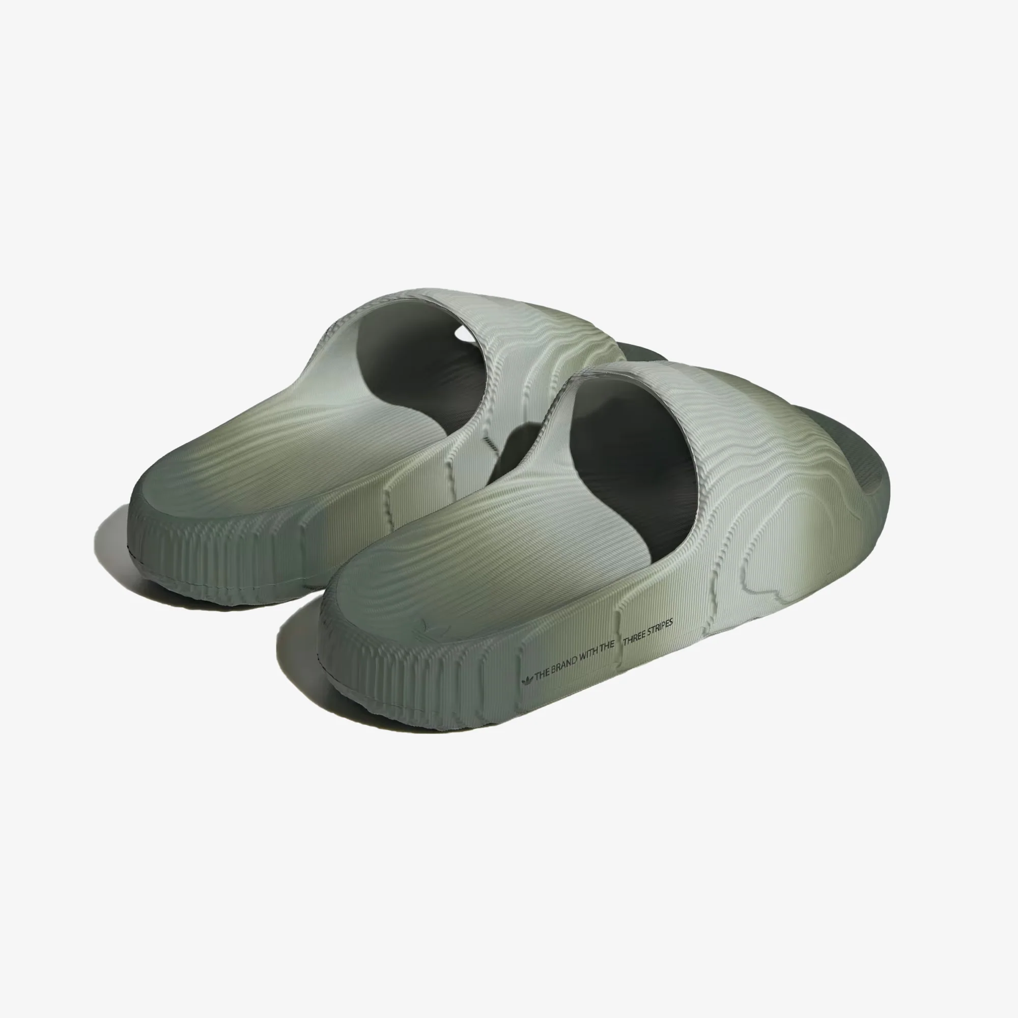 Adidas Originals | ADILETTE 22 { WONDER GREEN/SILVER GREEN/CORE BLACK - Image 3