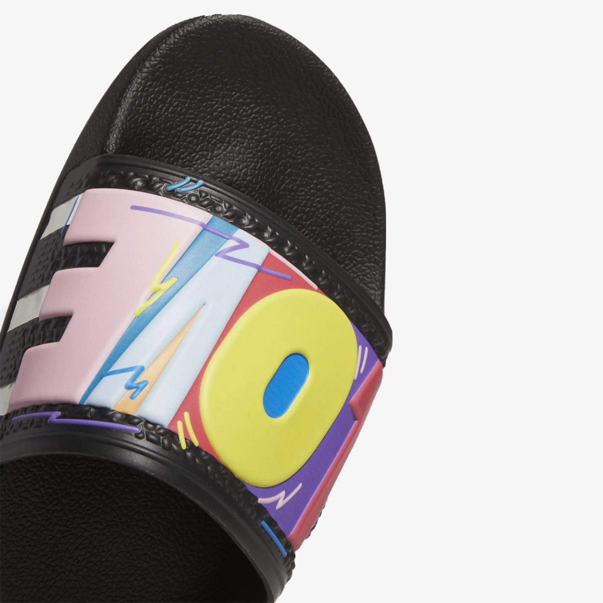 Adidas Originals | ADILETTE PRIDE { BLACK - Image 4