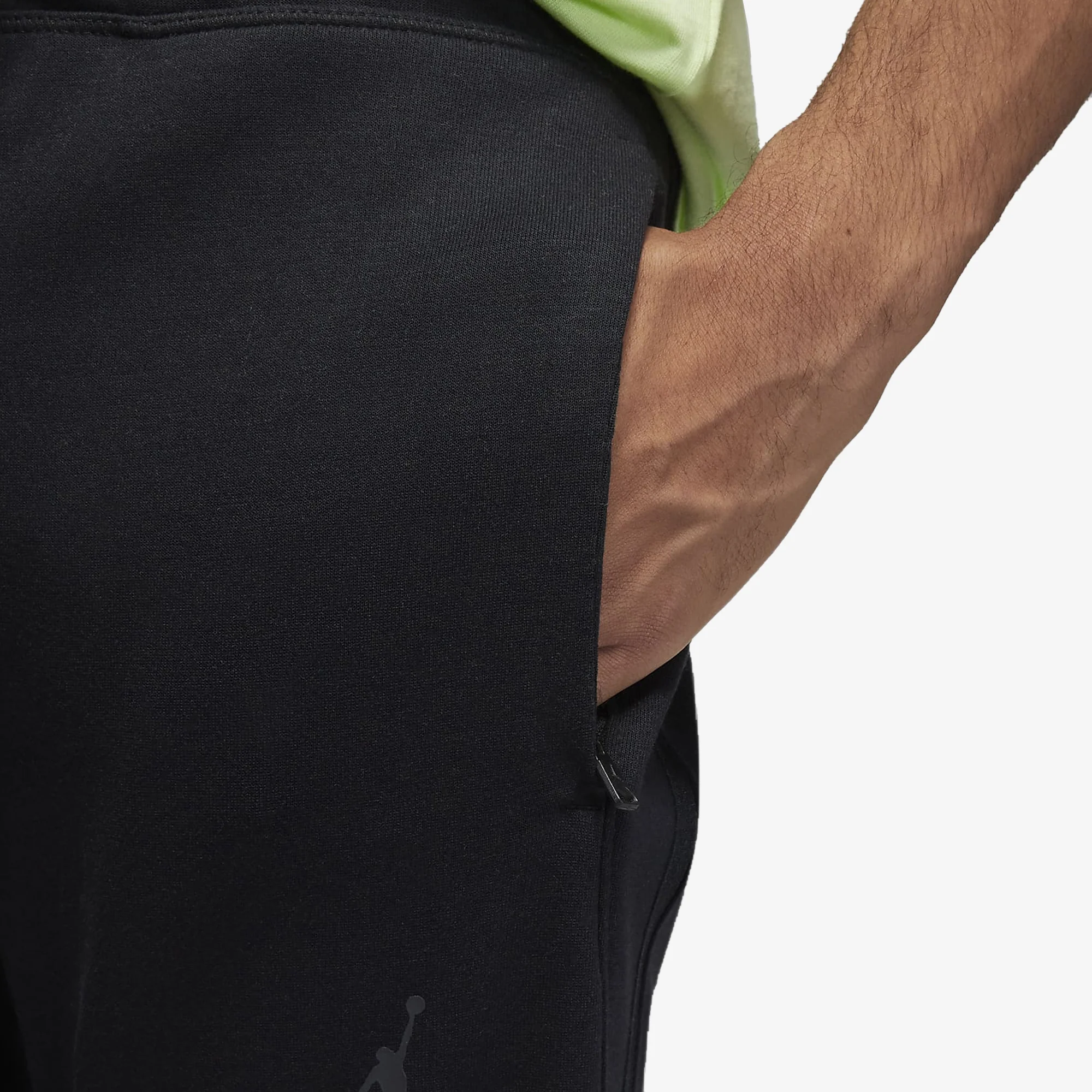 Nike | AIR FLEECE PANTS  { BLACK/BLACK - Image 3