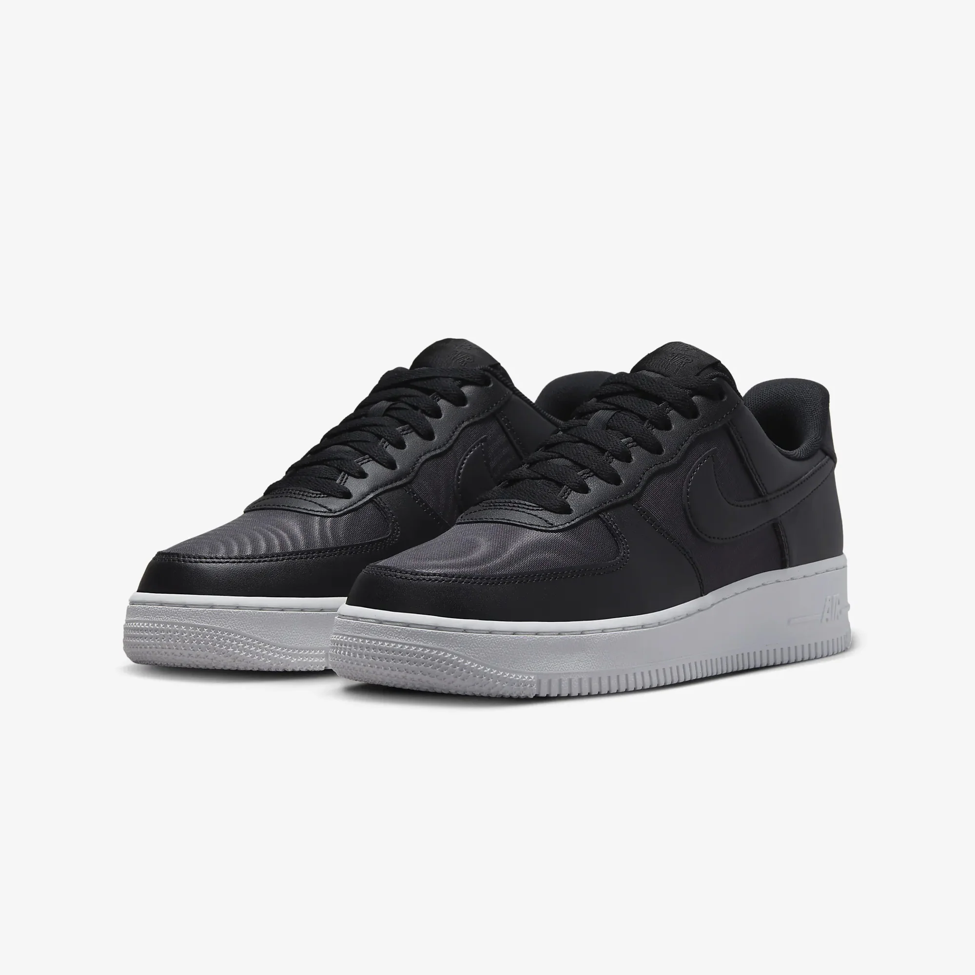 Nike | AIR FORCE 1 '07 LV8 { BLACK/BLACK-SUMMIT WHITE - Image 2