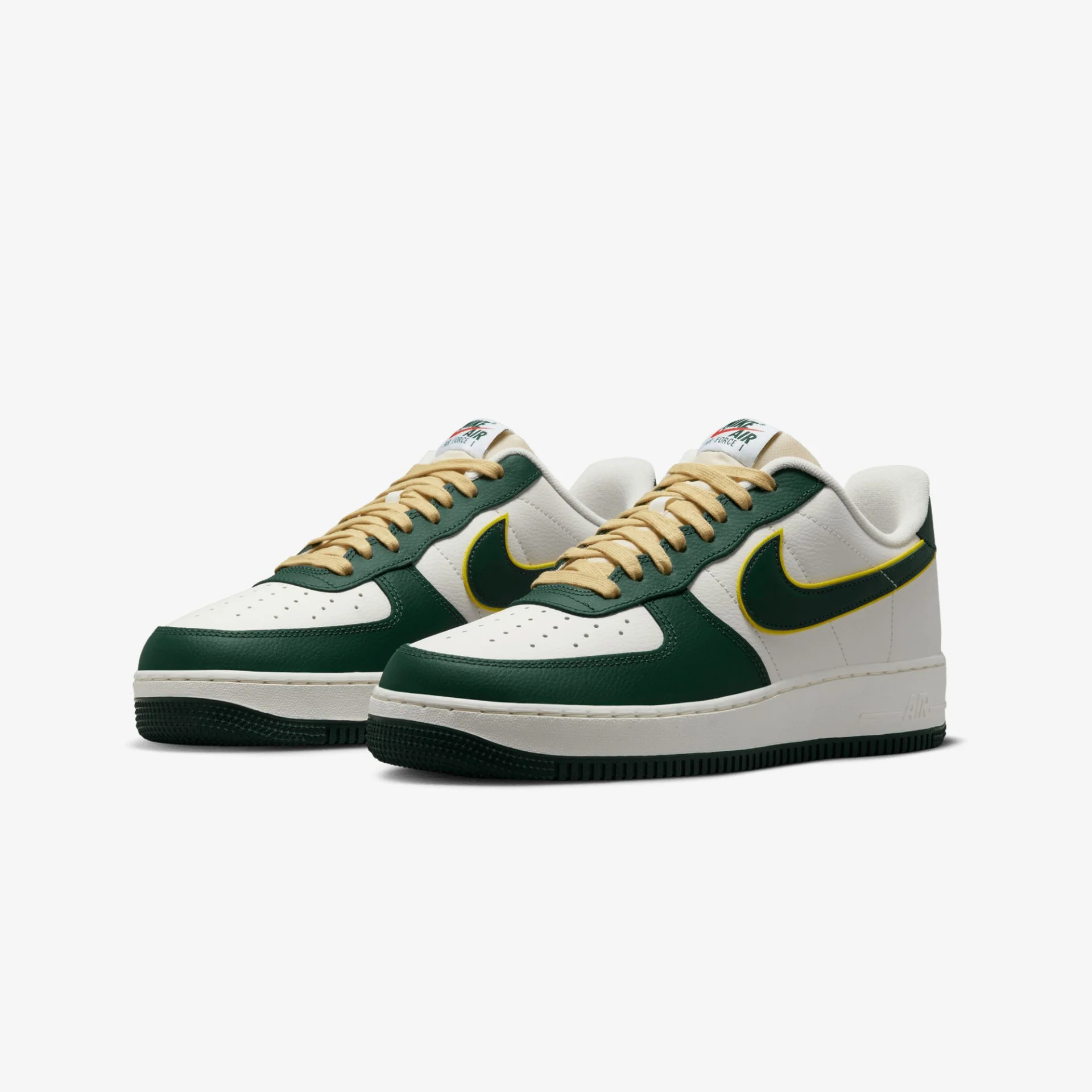 Nike | AIR FORCE 1 '07 LV8 { GREEN-OPTI YELLOW - Image 2
