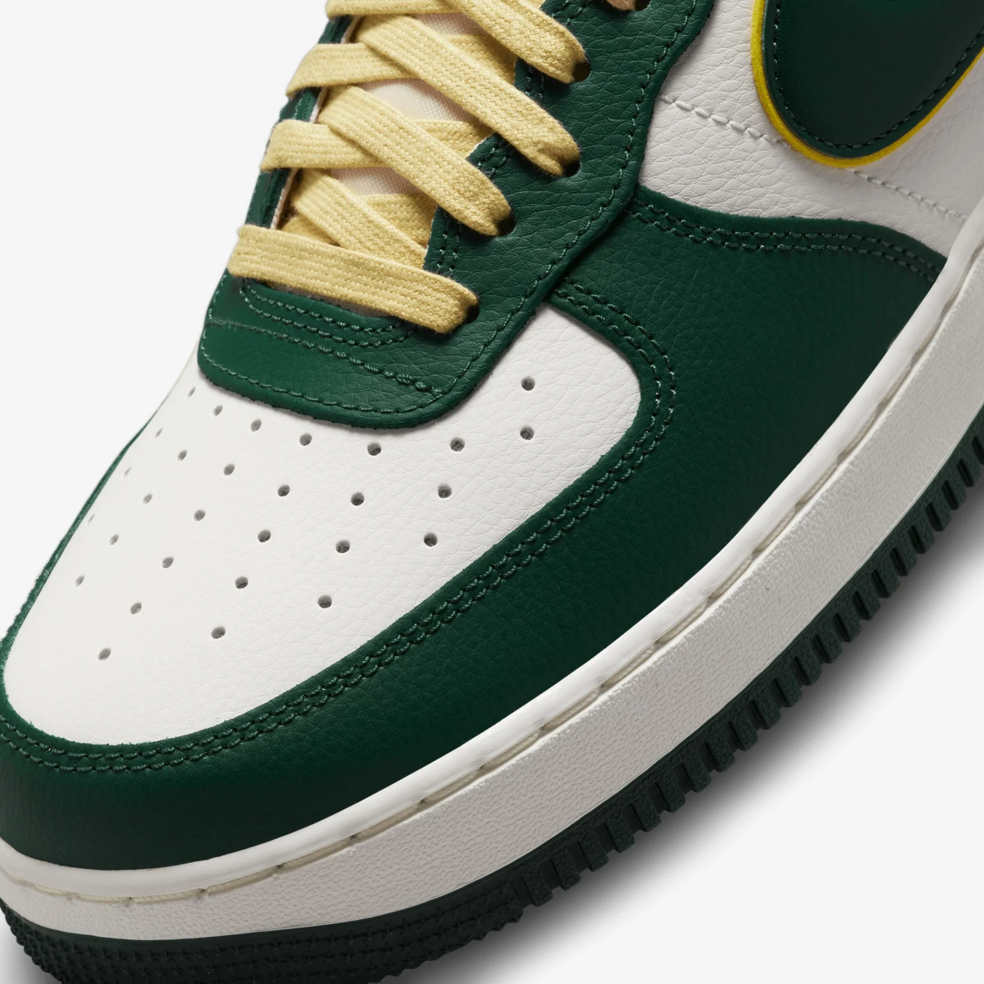 Nike | AIR FORCE 1 '07 LV8 { GREEN-OPTI YELLOW - Image 4