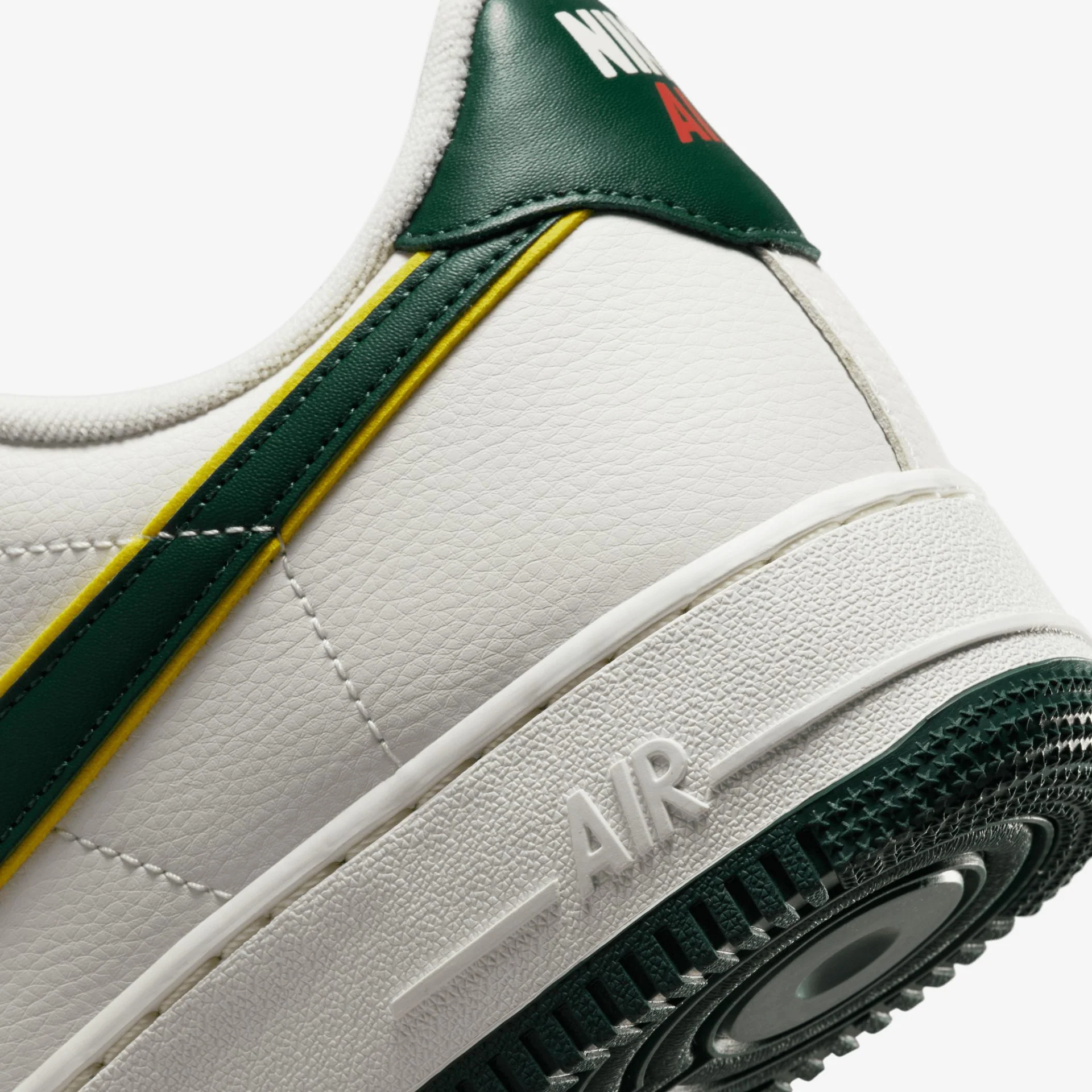 Nike | AIR FORCE 1 '07 LV8 { GREEN-OPTI YELLOW - Image 5