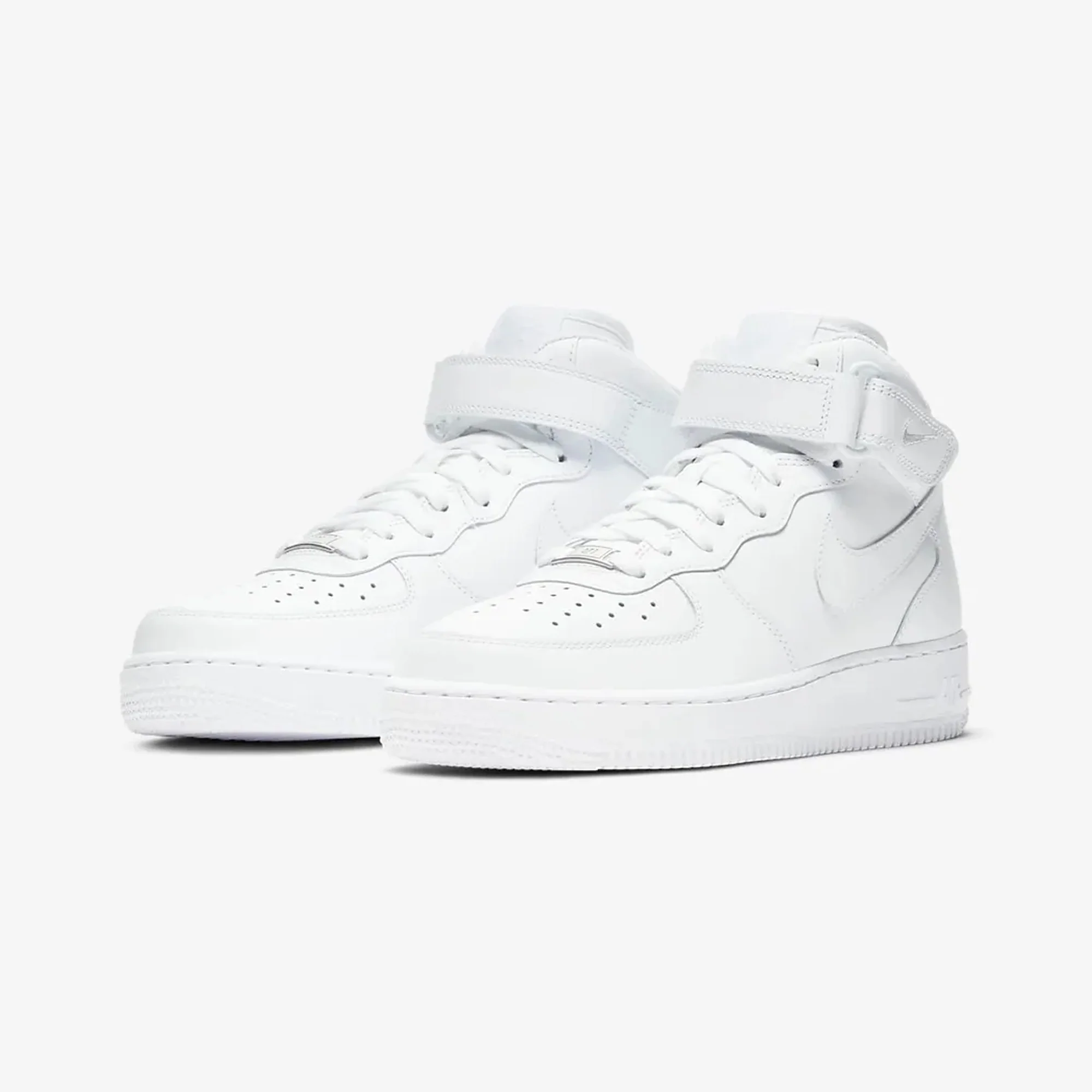Nike | AIR FORCE 1 07 MID { WHITE/WHITE-WHITE - Image 2