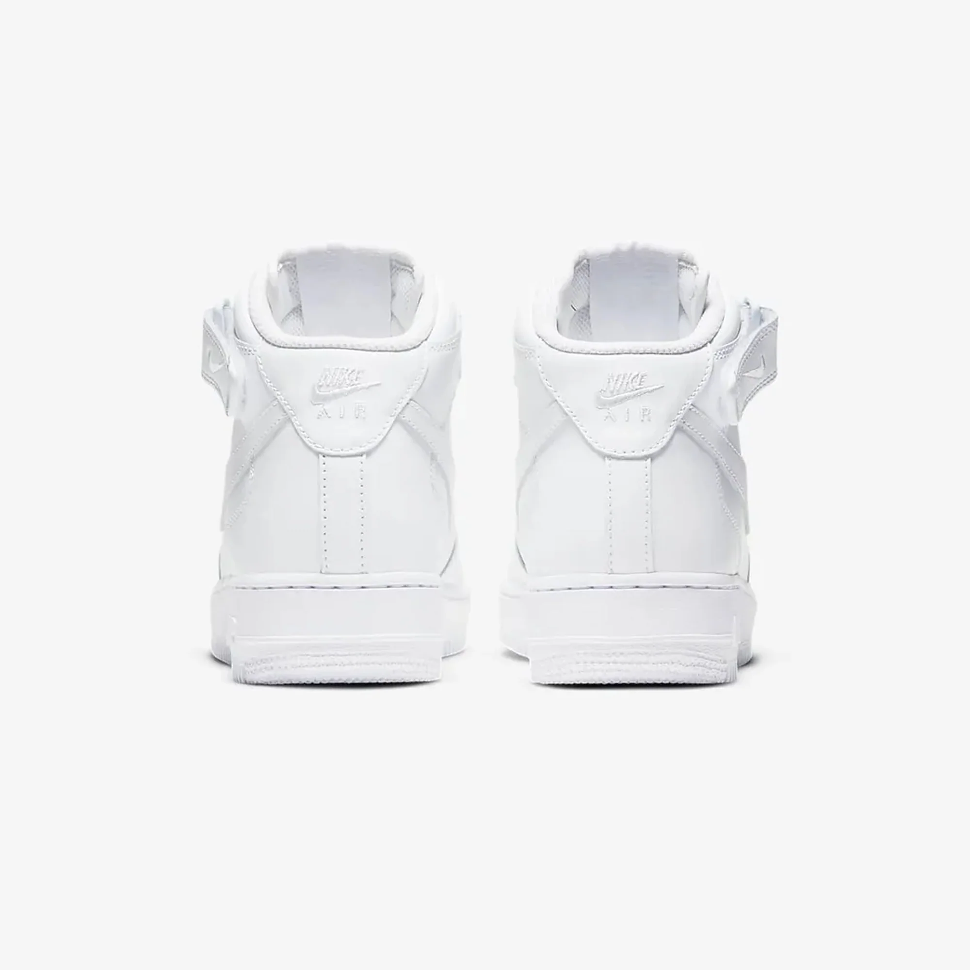 Nike | AIR FORCE 1 07 MID { WHITE/WHITE-WHITE - Image 3