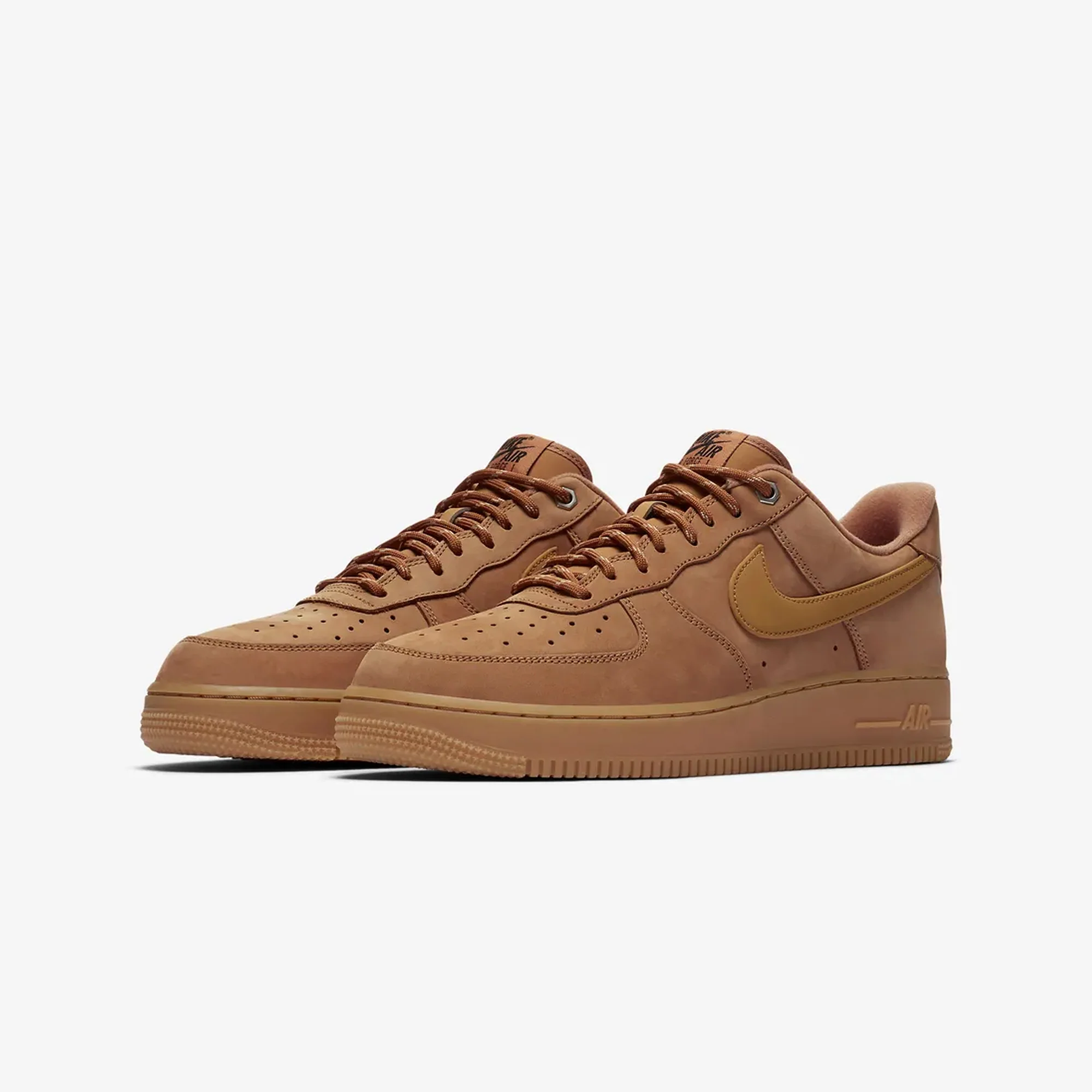 Nike | AIR FORCE 1 '07 WB { FLAX/WHEAT-GUM LIGHT BROWN-BLACK - Image 2