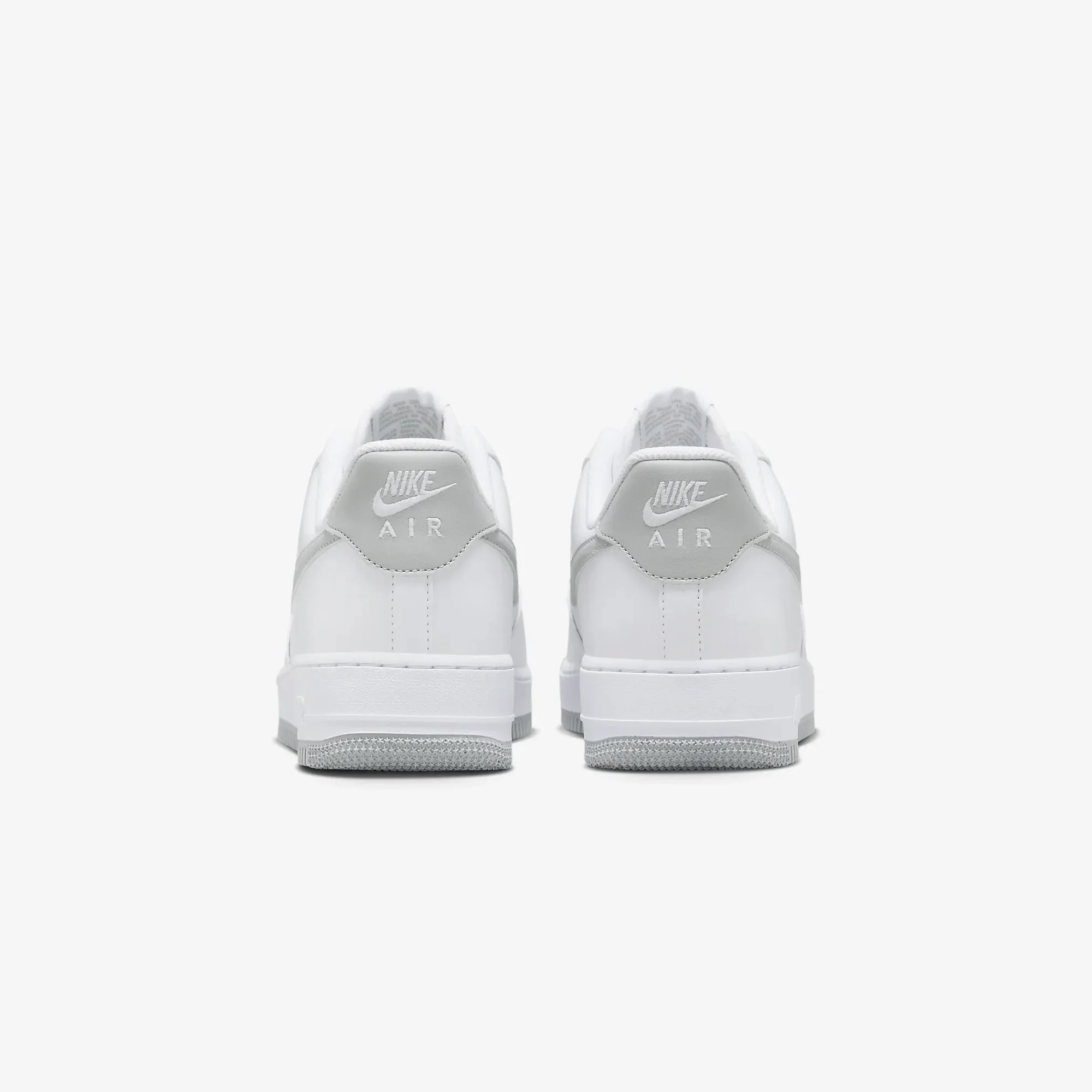 Nike | AIR FORCE 1 '07 { WHITE/LT SMOKE GREY-WHITE - Image 3