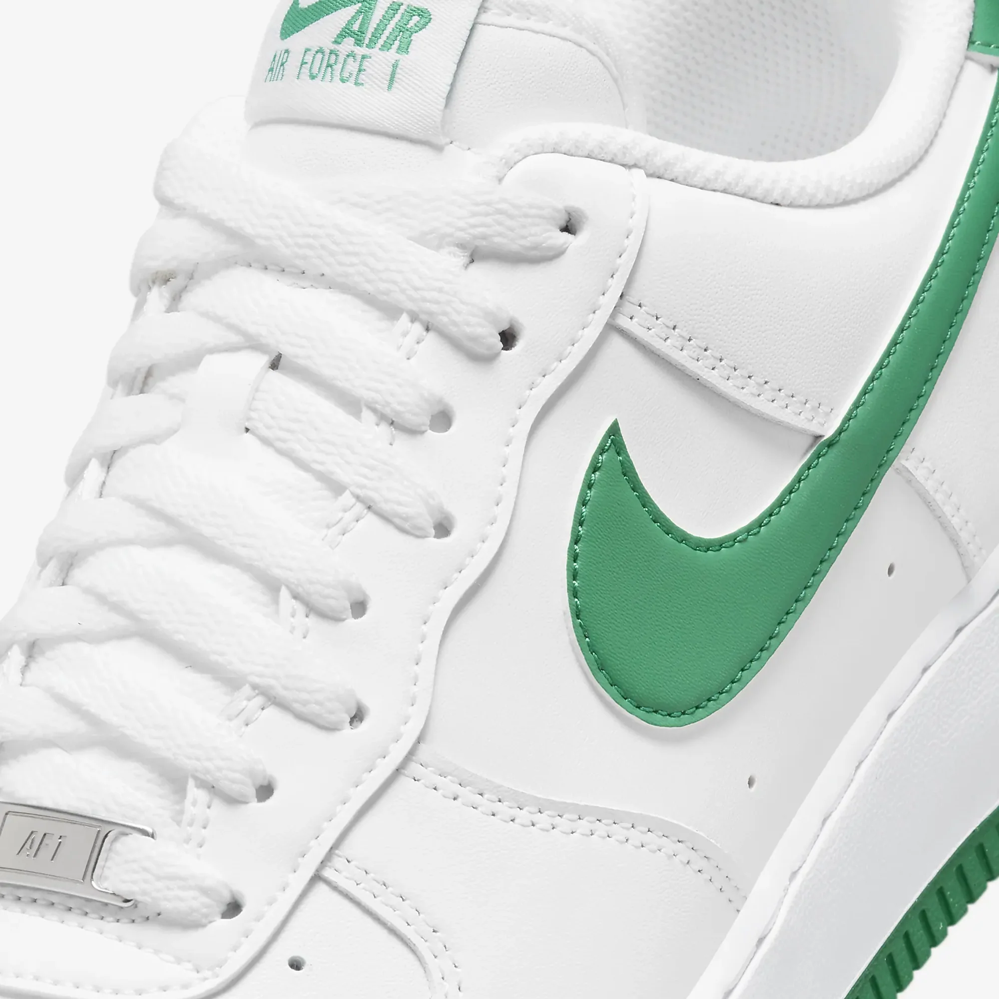 Nike | AIR FORCE 1 '07 { WHITE/MALACHITE-WHITE - Image 4