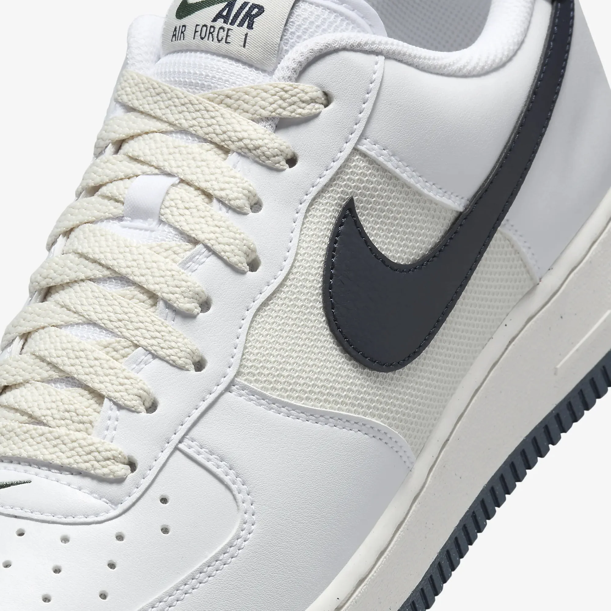 Nike | AIR FORCE 1 '07 { WHITE/OBSIDIAN-FIR-PHANTOM - Image 4