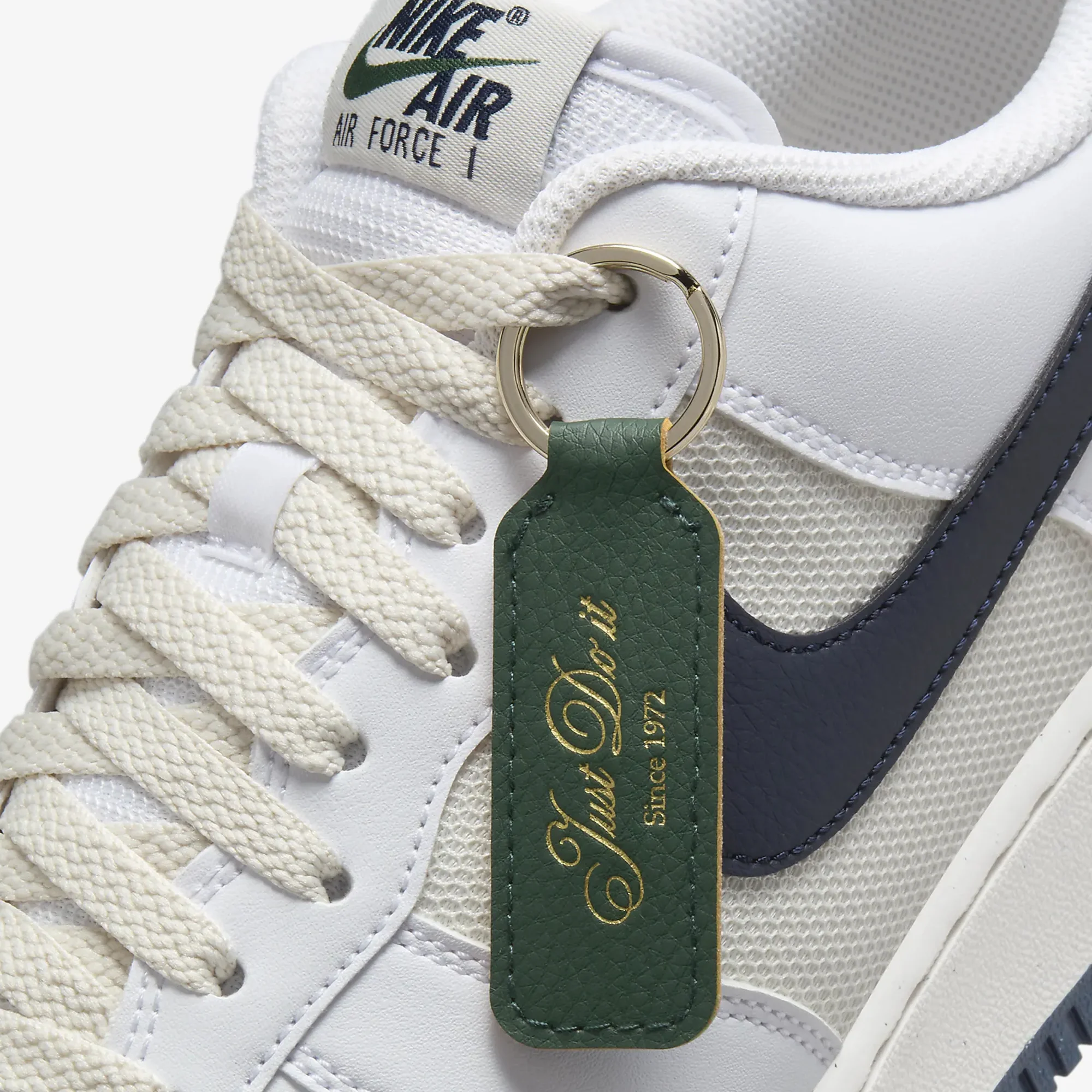 Nike | AIR FORCE 1 '07 { WHITE/OBSIDIAN-FIR-PHANTOM - Image 5