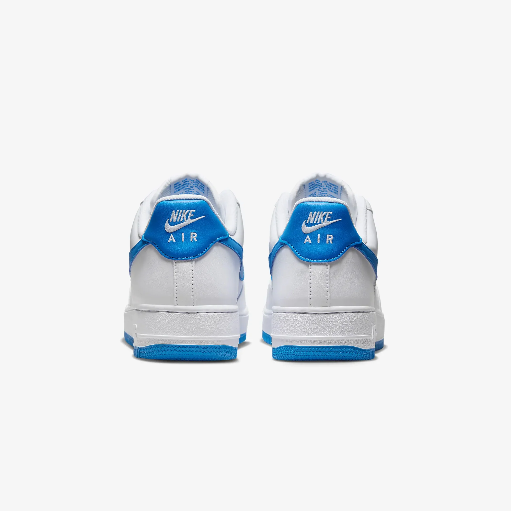 Nike | AIR FORCE 1 '07 { WHITE/PHOTO BLUE-WHITE - Image 3