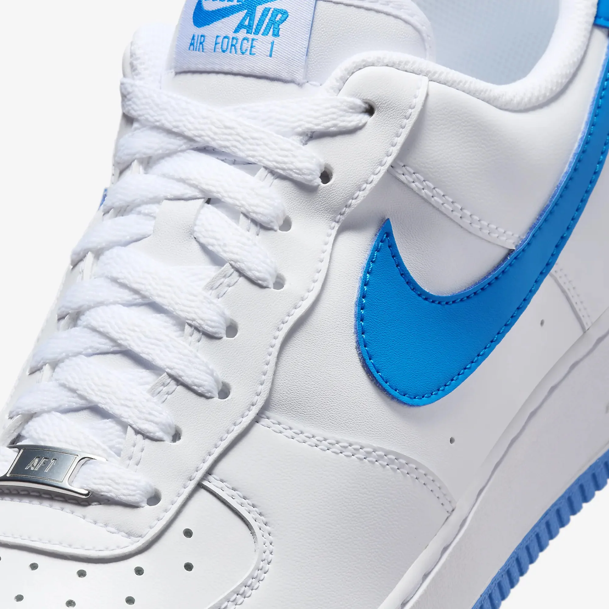 Nike | AIR FORCE 1 '07 { WHITE/PHOTO BLUE-WHITE - Image 4