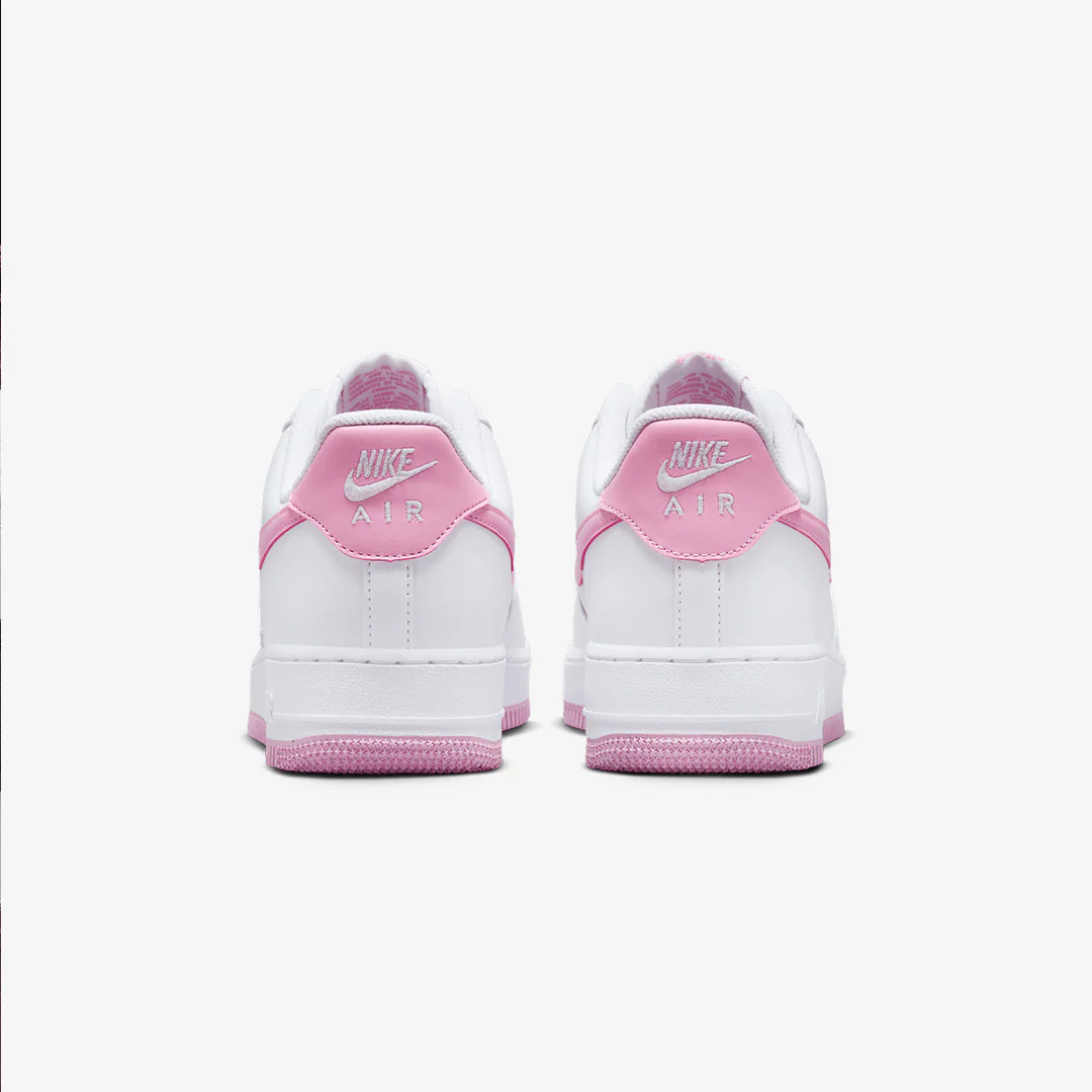 Nike | AIR FORCE 1 '07 { WHITE/PINK RISE-WHITE - Image 3