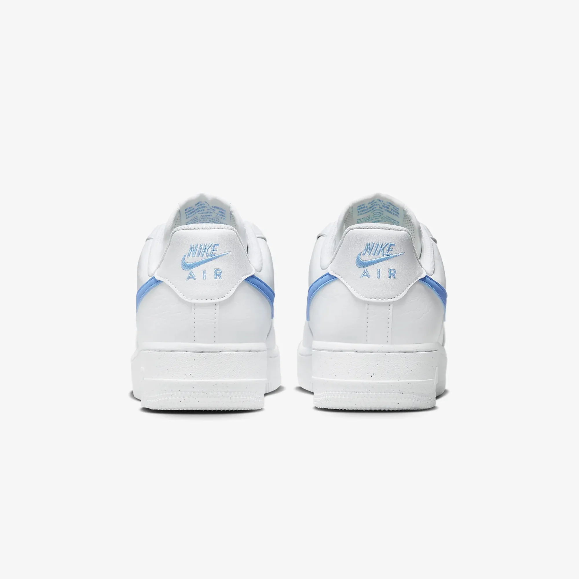 Nike | AIR FORCE 1 '07 { WHITE/UNIVERSITY BLUE-WHITE-VOLT - Image 3