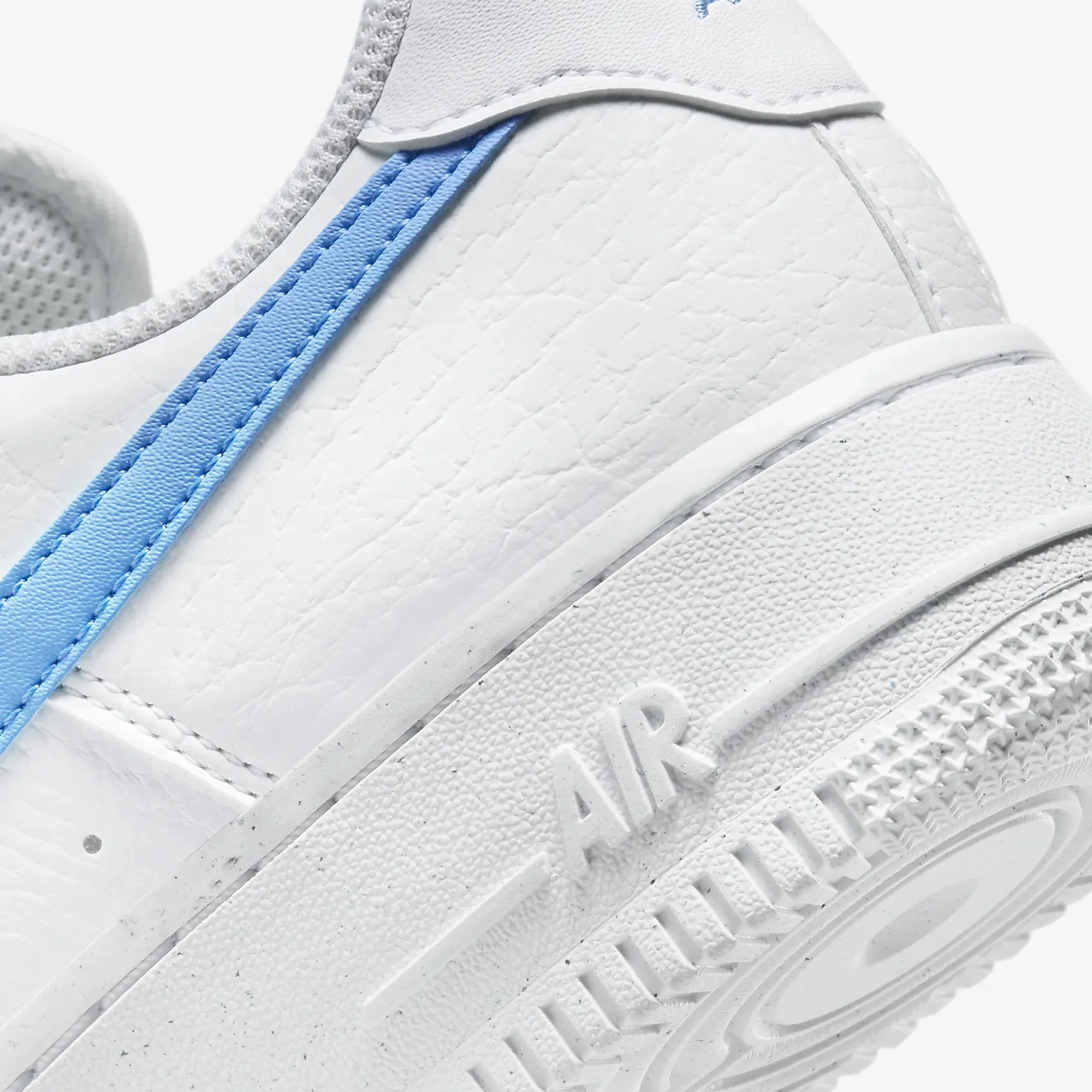 Nike | AIR FORCE 1 '07 { WHITE/UNIVERSITY BLUE-WHITE-VOLT - Image 5