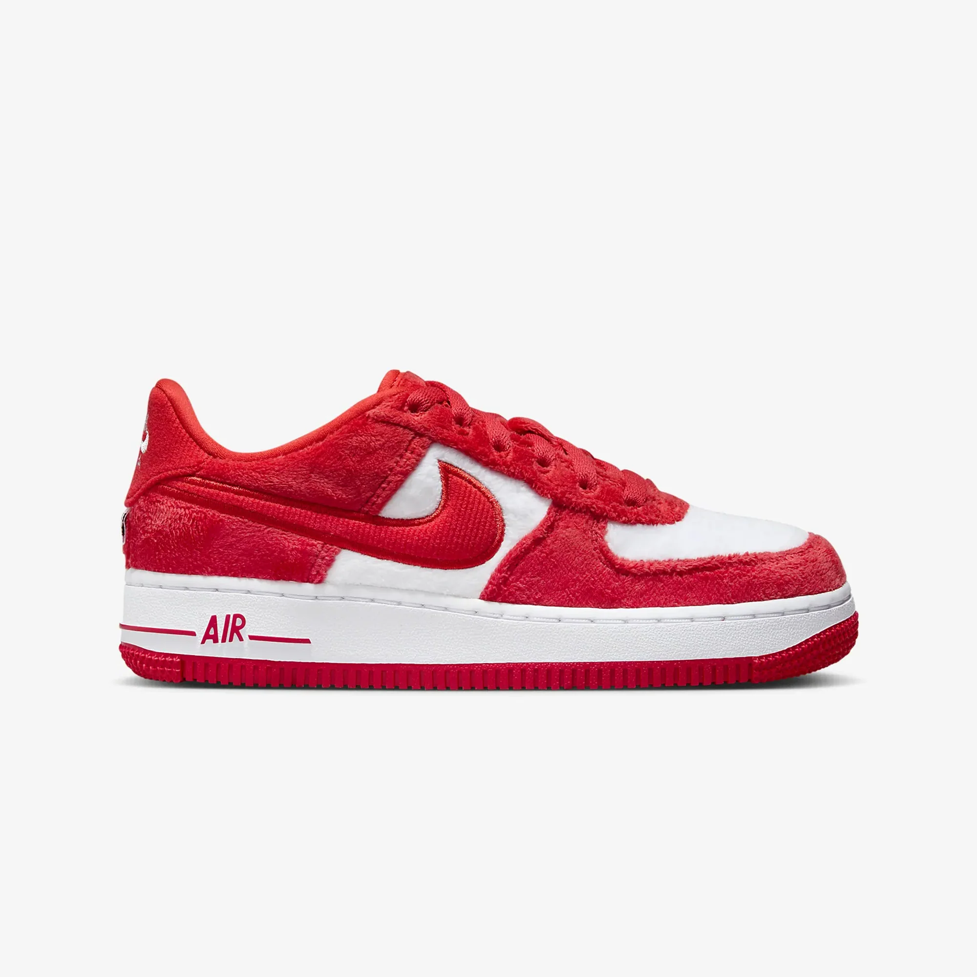 Nike | AIR FORCE 1 (GS) { FIRE RED/LT CRIMSON-WHITE-PINK FOAM