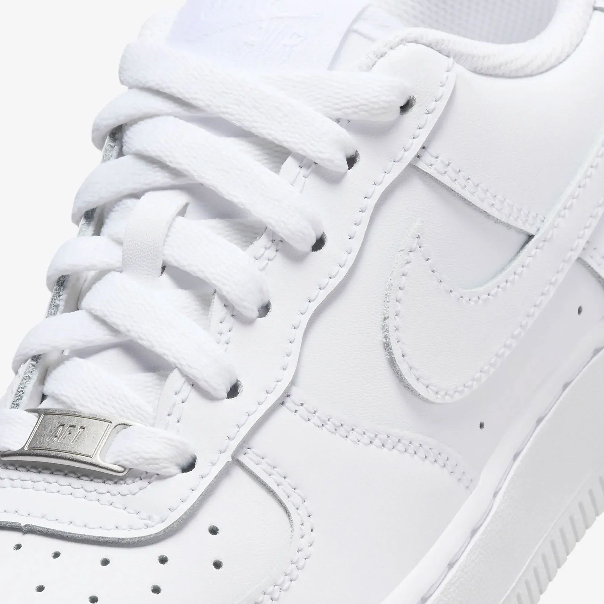 Nike | AIR FORCE 1 LE (GS)  { WHITE/WHITE-WHITE-WHITE - Image 4