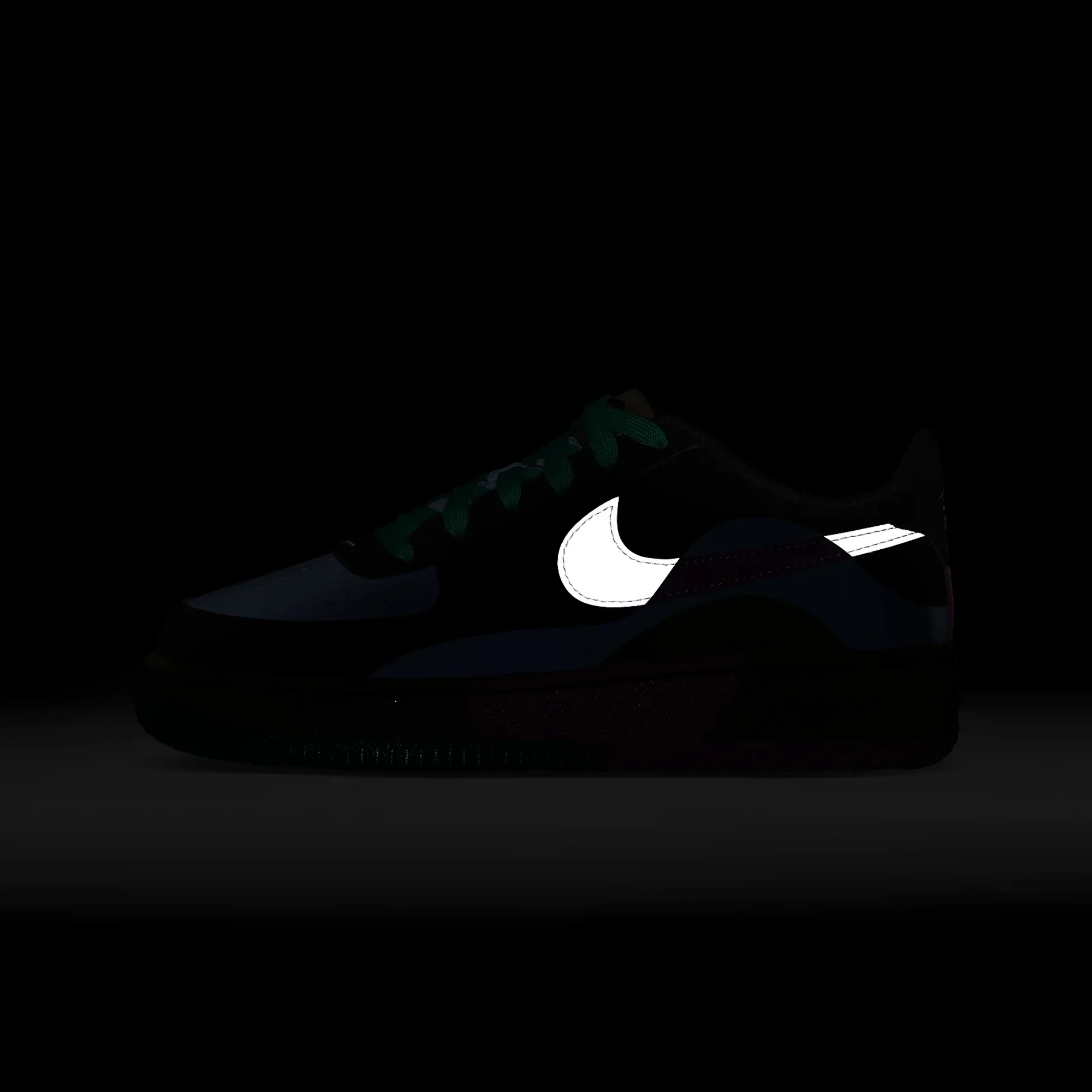 Nike | AIR FORCE 1 LV8 2 { BLACK/SUMMIT WHITE-LT ARMORY BLUE - Image 7