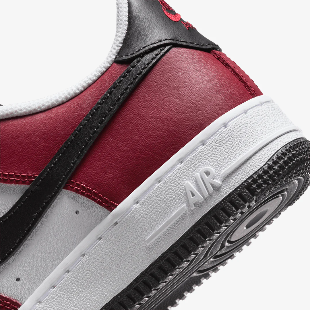 Nike | AIR FORCE 1 LV8 { TEAM RED/BLACK-WHITE - Image 5