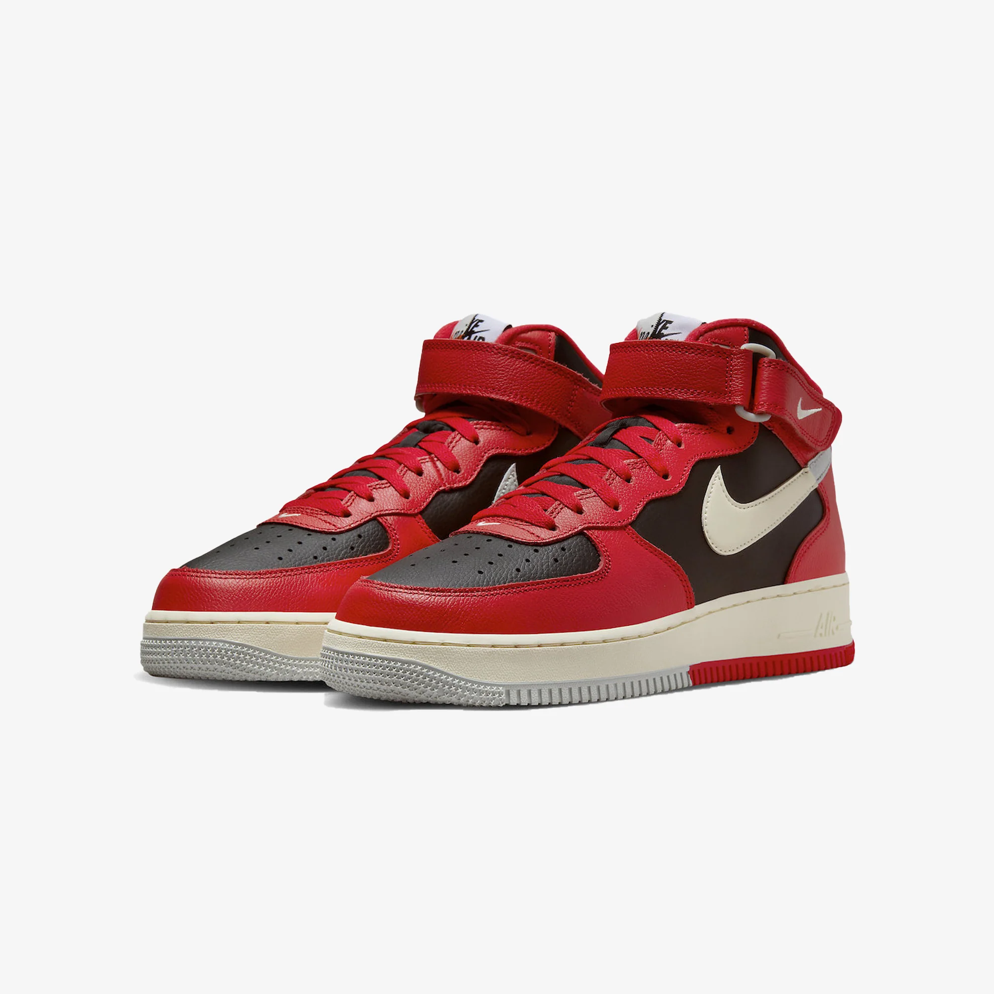 Nike | AIR FORCE 1 MID '07 LV8 { BLACK/COCONUT MILK-LIGHT SILVER - Image 2