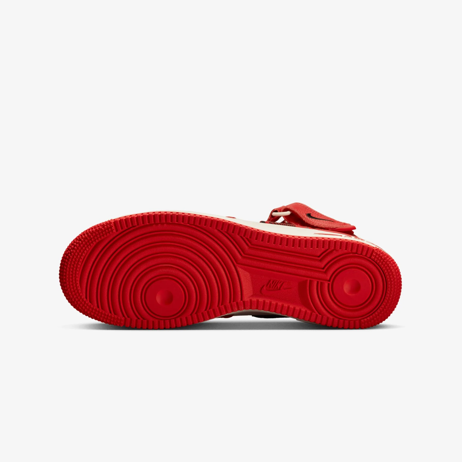 Nike | AIR FORCE 1 MID '07 LX { PALE IVORY/UNIVERSITY RED-BLACK - Image 6