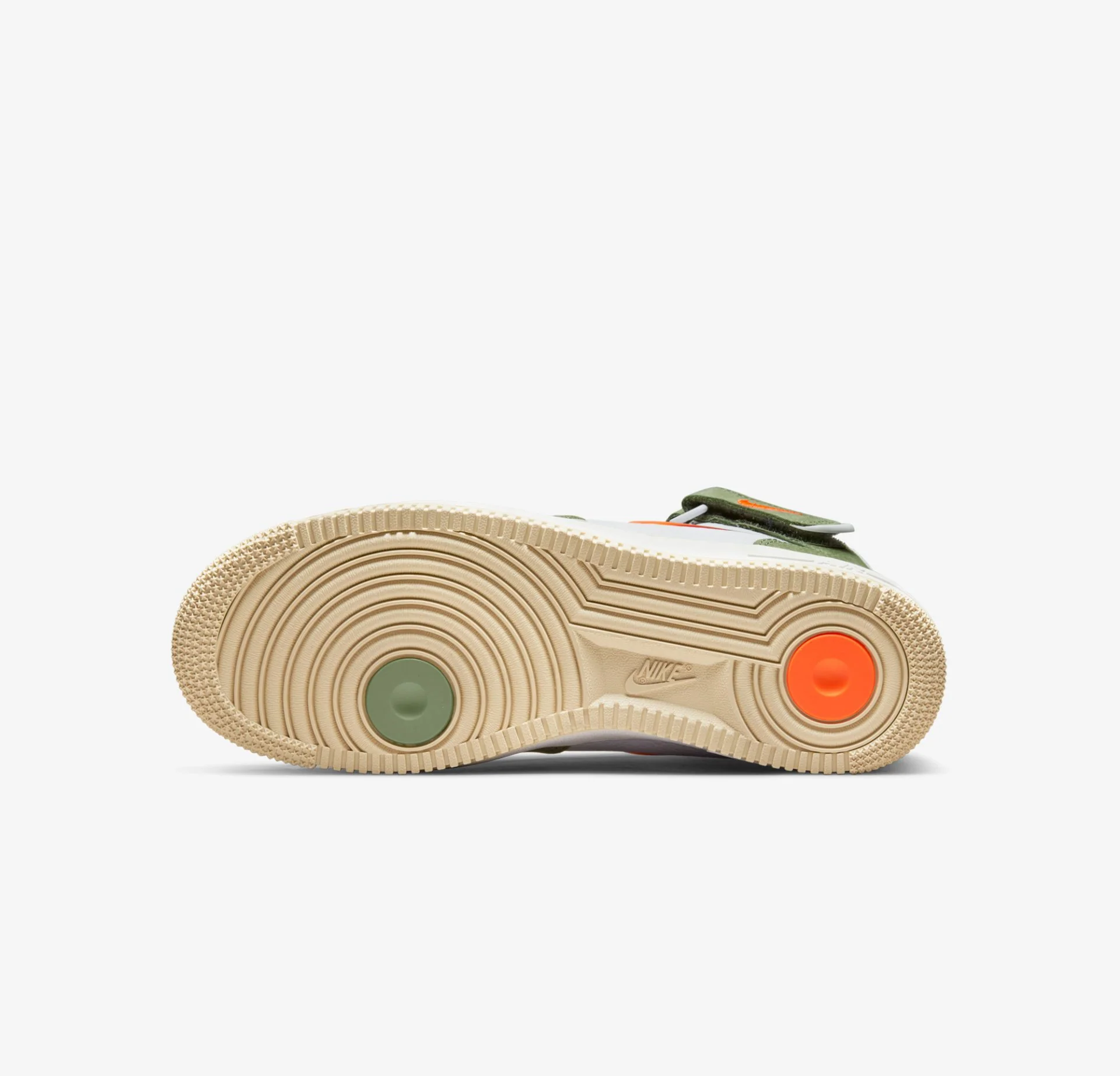 Nike | AIR FORCE 1 MID '07 { OLIVE GREEN / TOTAL ORANGE - Image 7