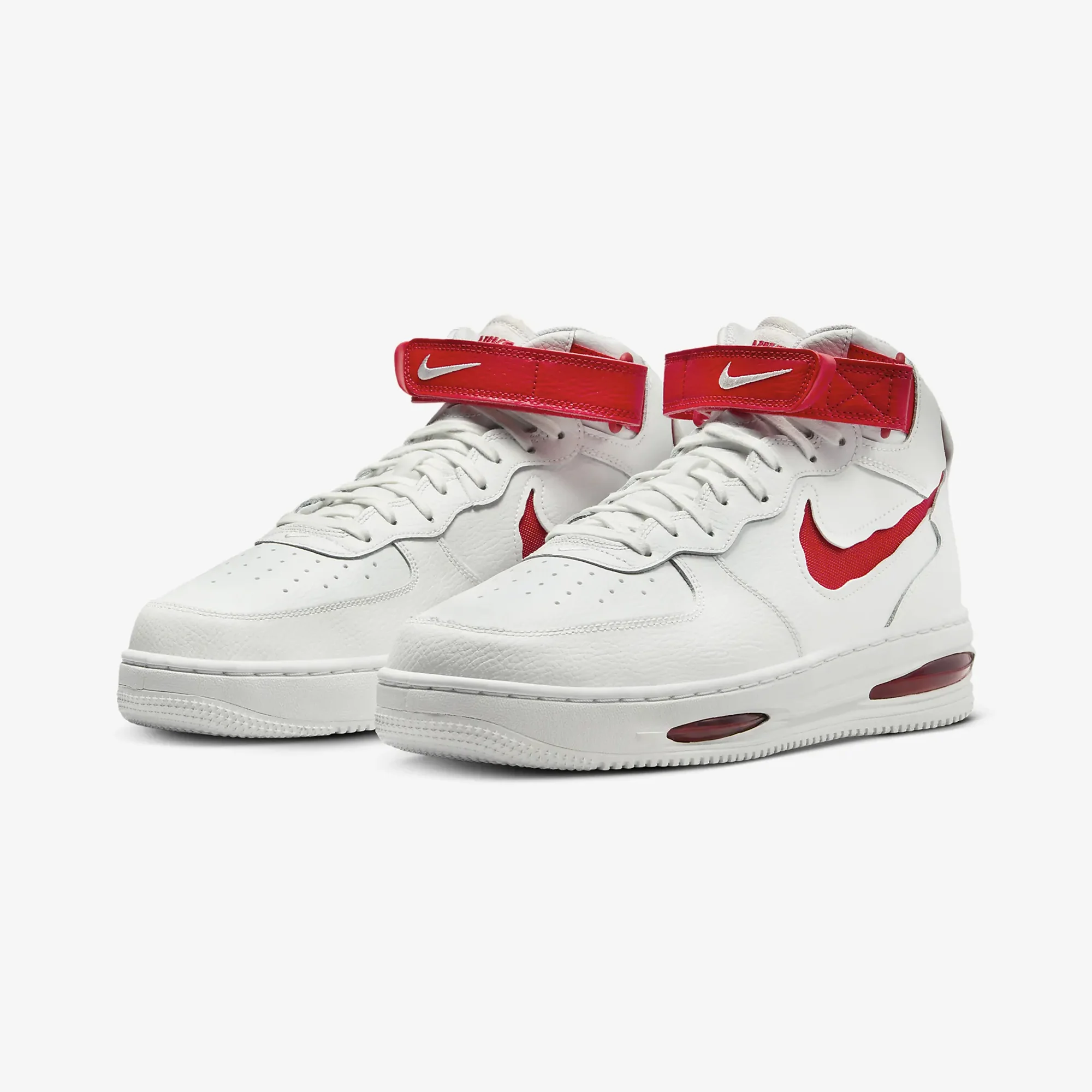 Nike | AIR FORCE 1 MID EVO { SUMMIT WHITE/UNIVERSITY RED-SUMMIT WHITE - Image 2