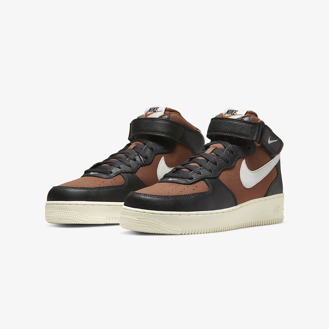 Nike | AIR FORCE 1 MID { PECAN / APLHA ORANGE - Image 2