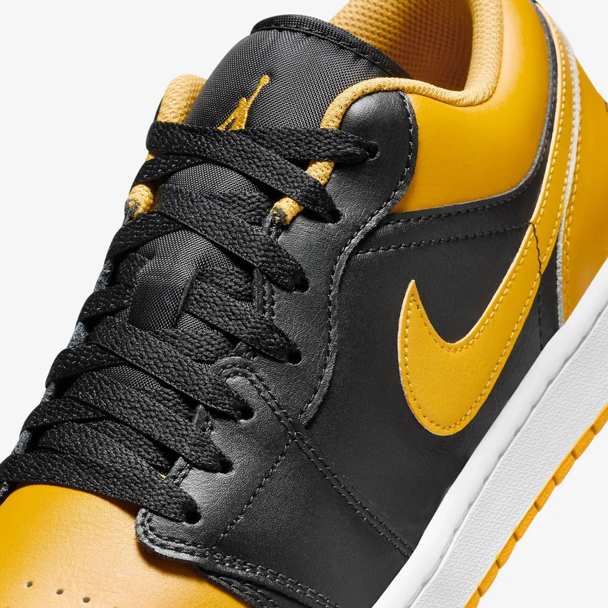 Jordan | AIR JORDAN 1 LOW { BLACK/YELLOW OCHRE-WHITE - Image 4