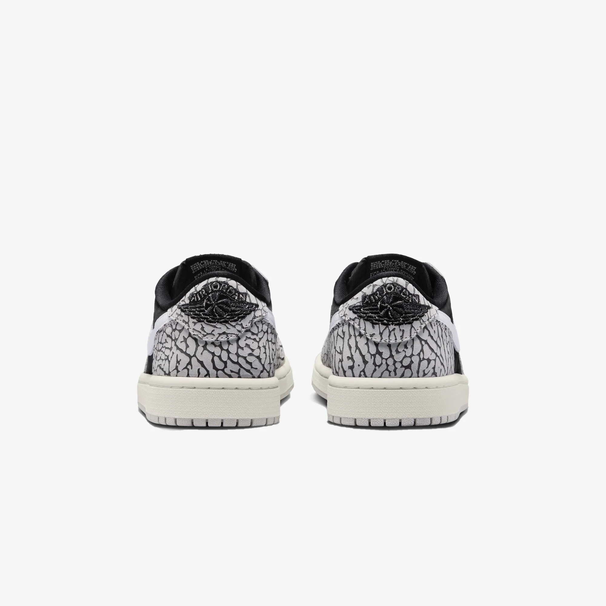 Jordan | AIR JORDAN 1 RETRO LOW OG { BLACK/MUSLIN-TECH GREY-WHITE - Image 3