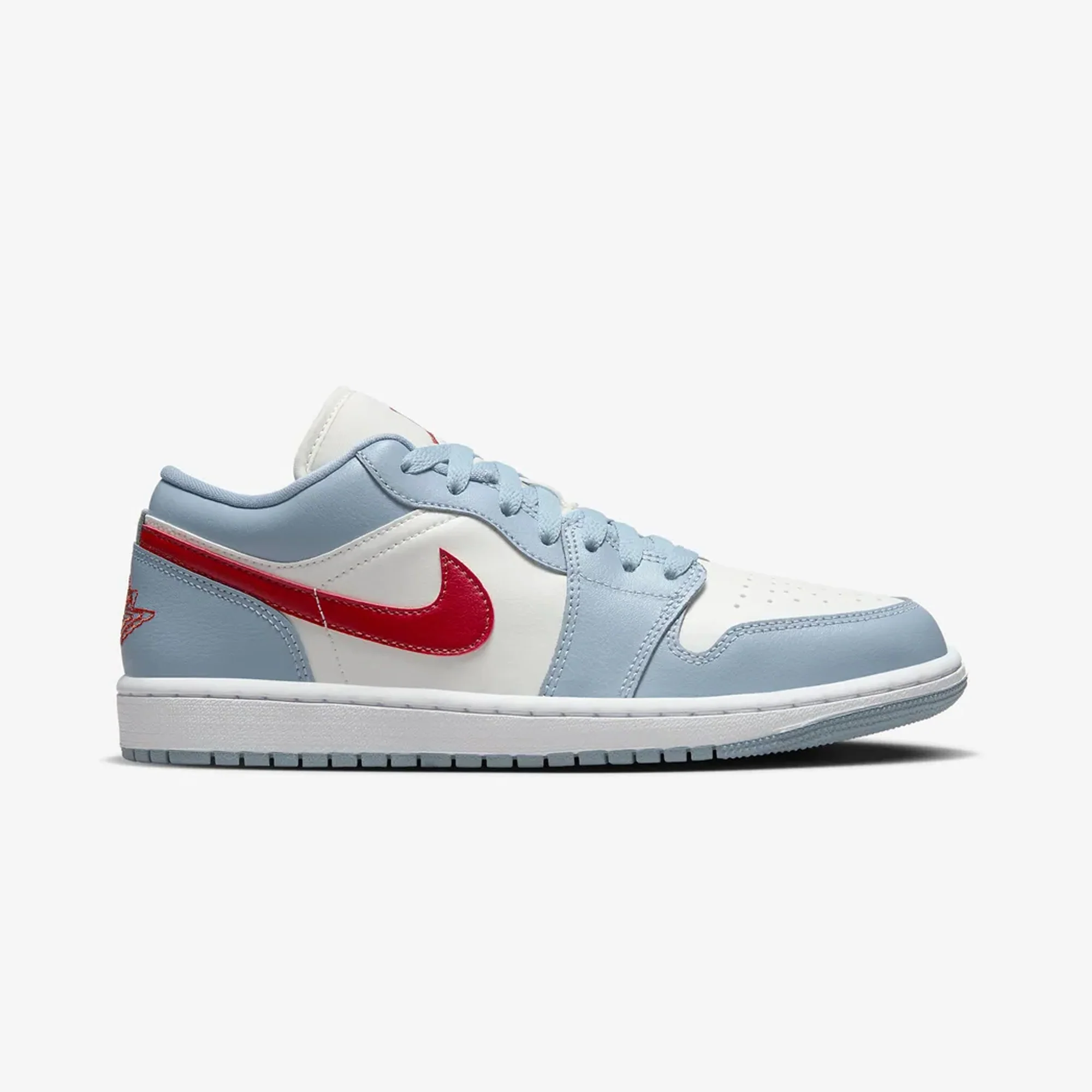 Jordan | AIR JORDAN 1 LOW { SAIL/DUNE RED-BLUE GREY-WHITE