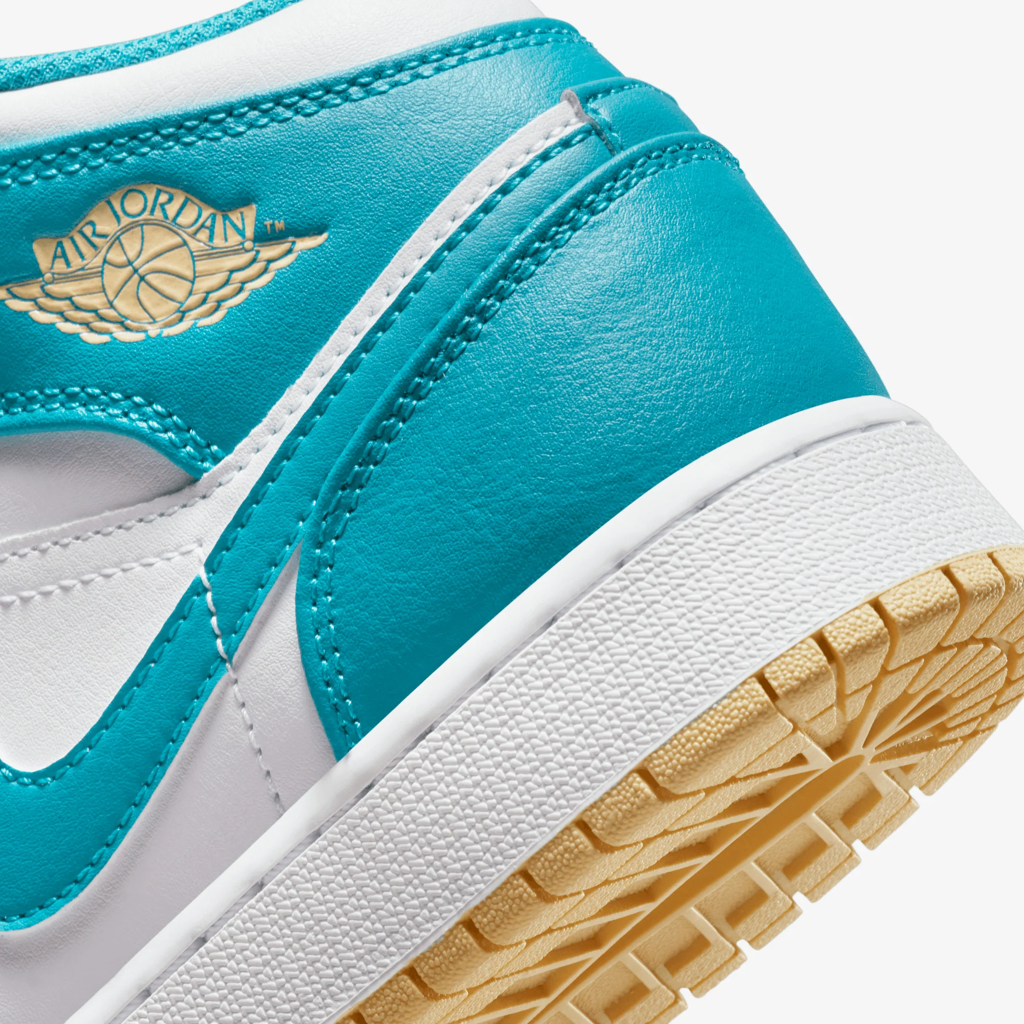 Jordan | AIR JORDAN 1 MID { AQUATONE/CELESTIAL GOLD-WHITE - Image 5