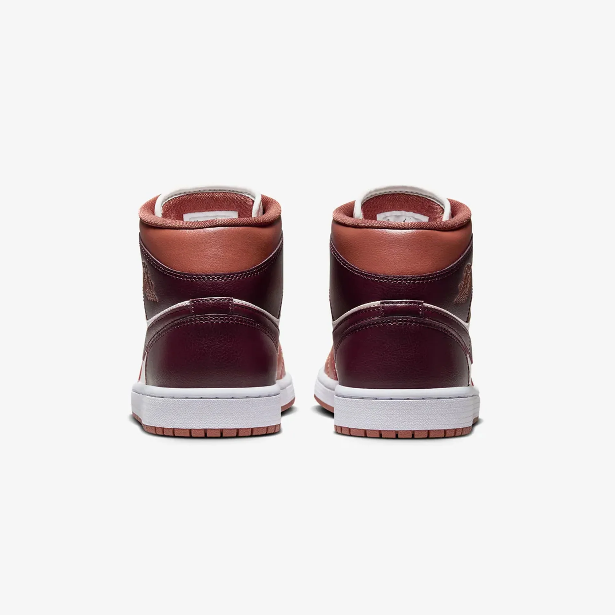 Jordan | AIR JORDAN 1 MID { DUSTY PEACH/NIGHT MAROON-SAIL-WHITE - Image 3