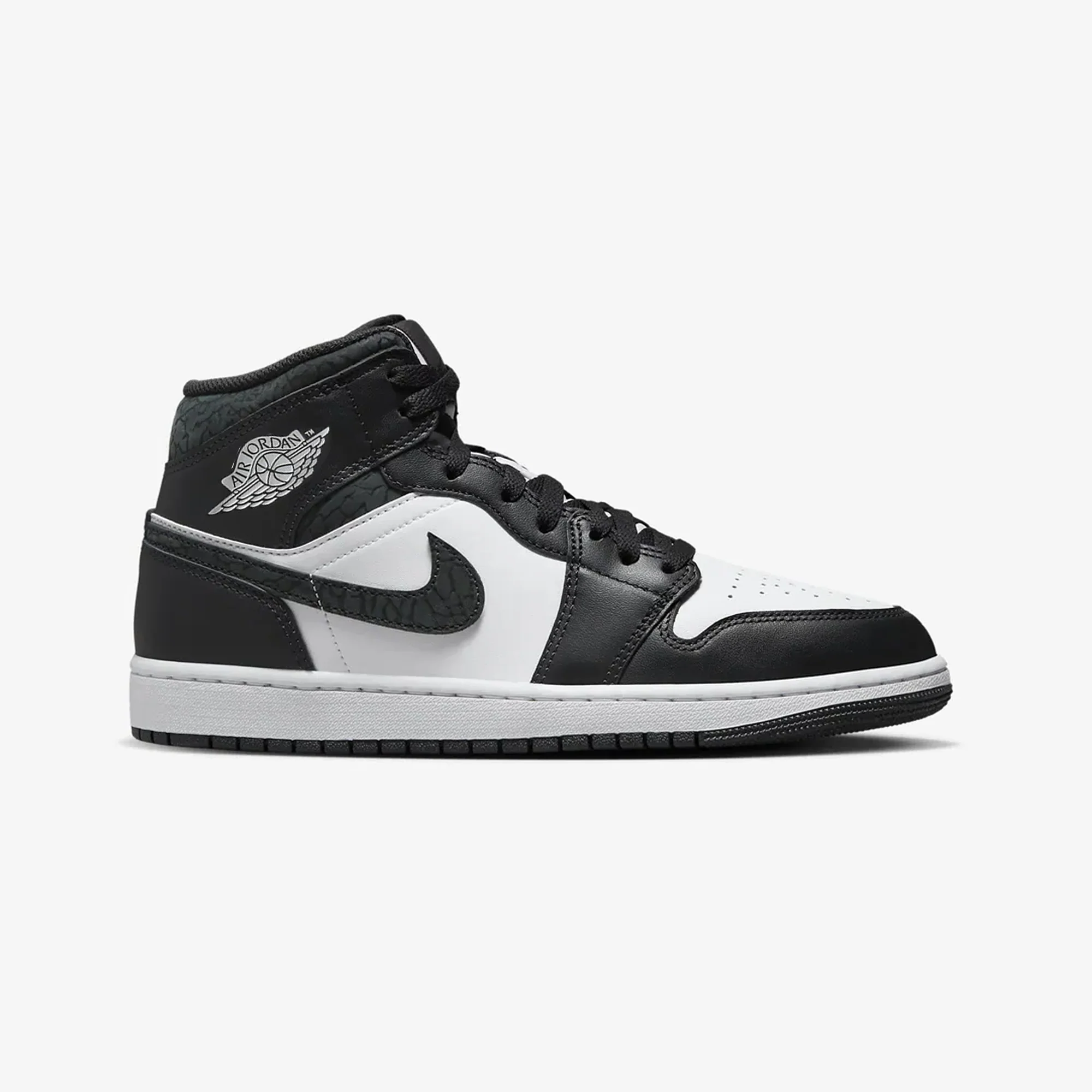 Jordan | AIR JORDAN 1 MID SE { OFF NOIR/BLACK-WHITE-BLACK