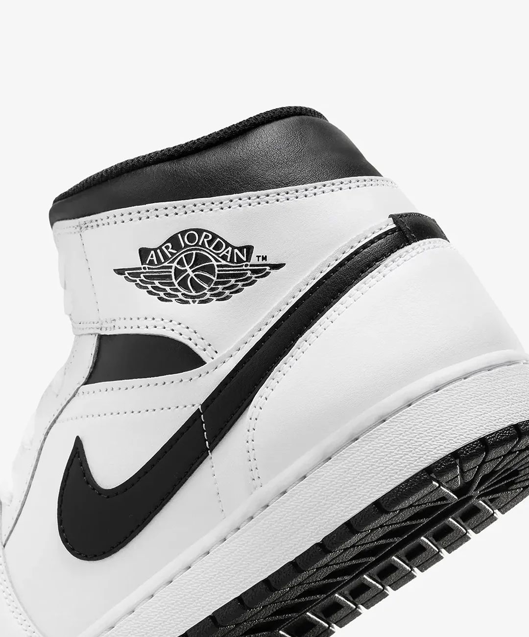 Jordan | AIR JORDAN 1 MID { WHITE/BLACK-WHITE-BLACK - Image 5